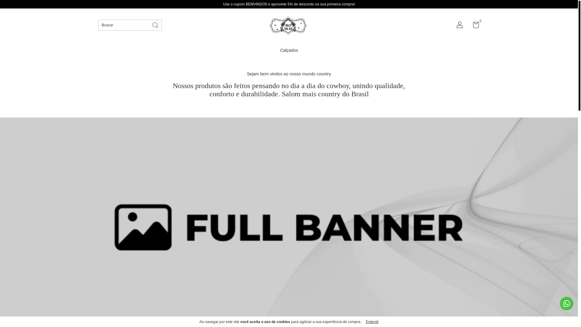 website screenshot of https://btkcountrystore.com.br/