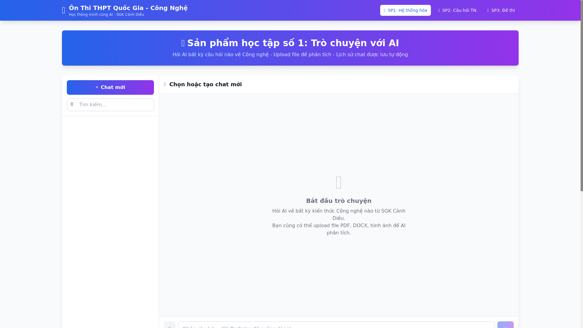 website screenshot of https://luyenthithptcongnghestem.pages.dev/