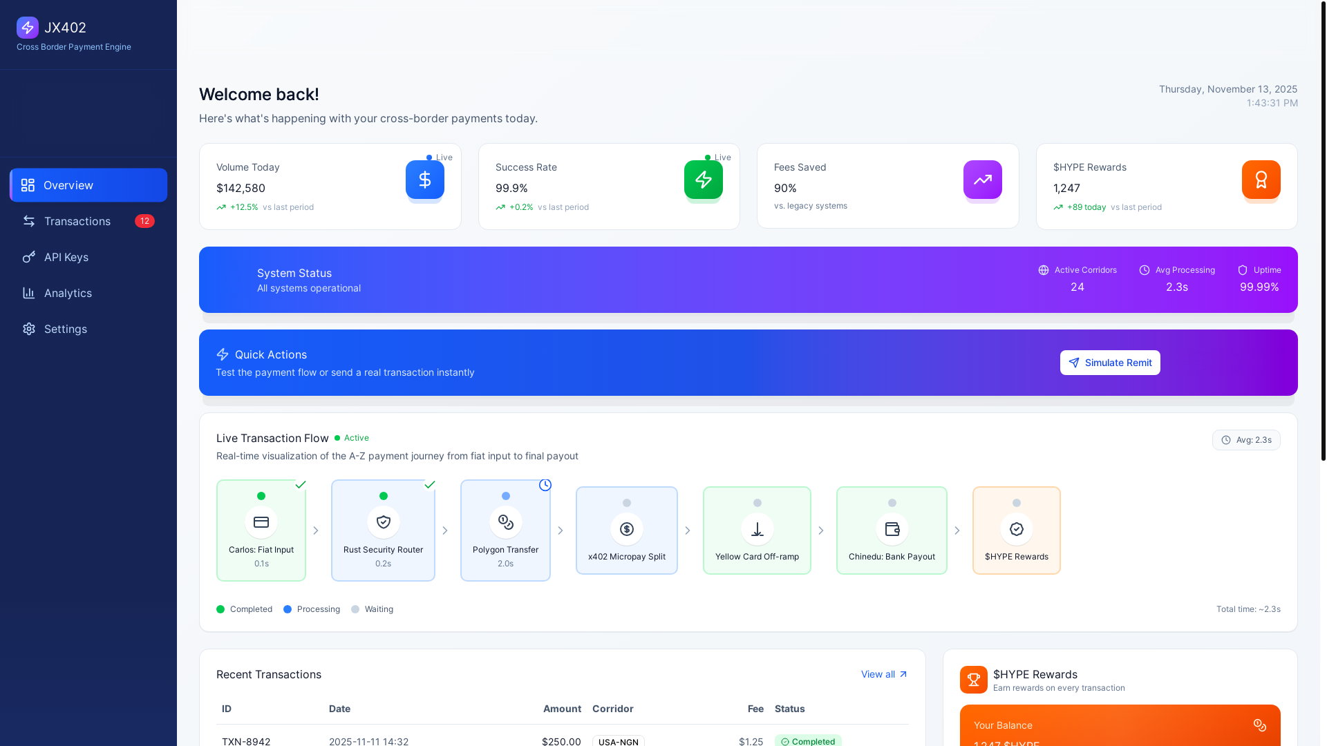 website screenshot of https://jx402-crossborder-payment-engine.pages.dev/