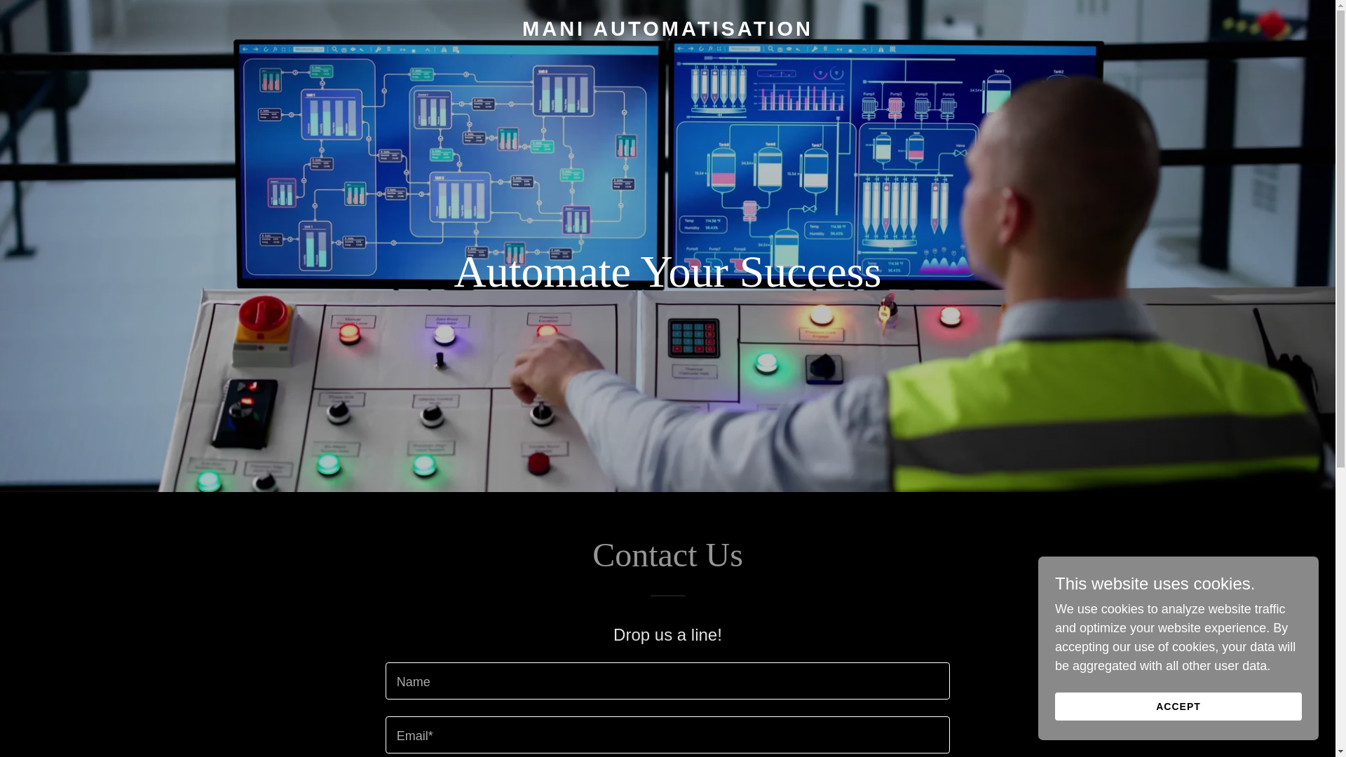 website screenshot of https://maniautomatisation.com/