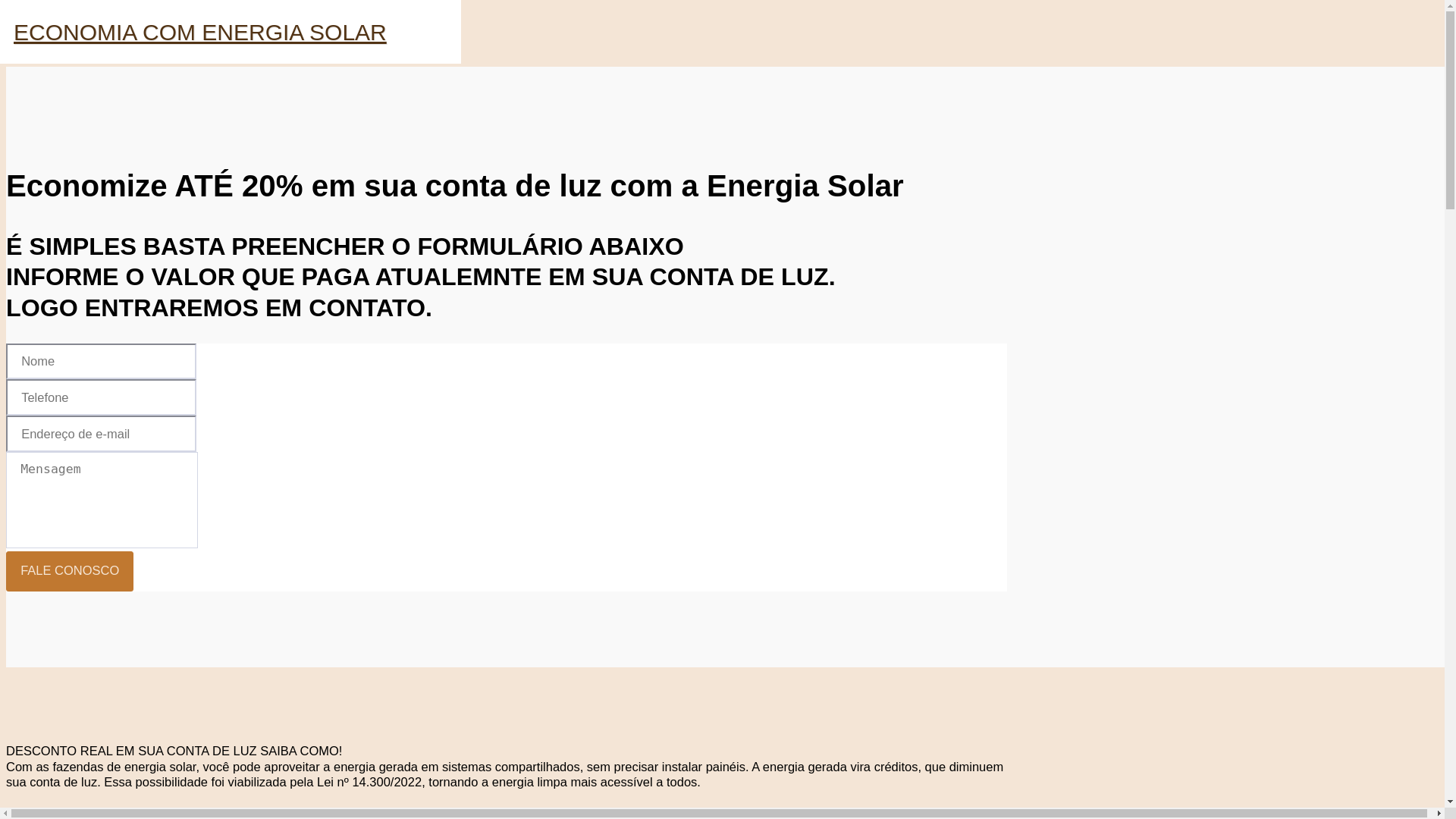 website screenshot of https://economia-com-energia-solar.com/