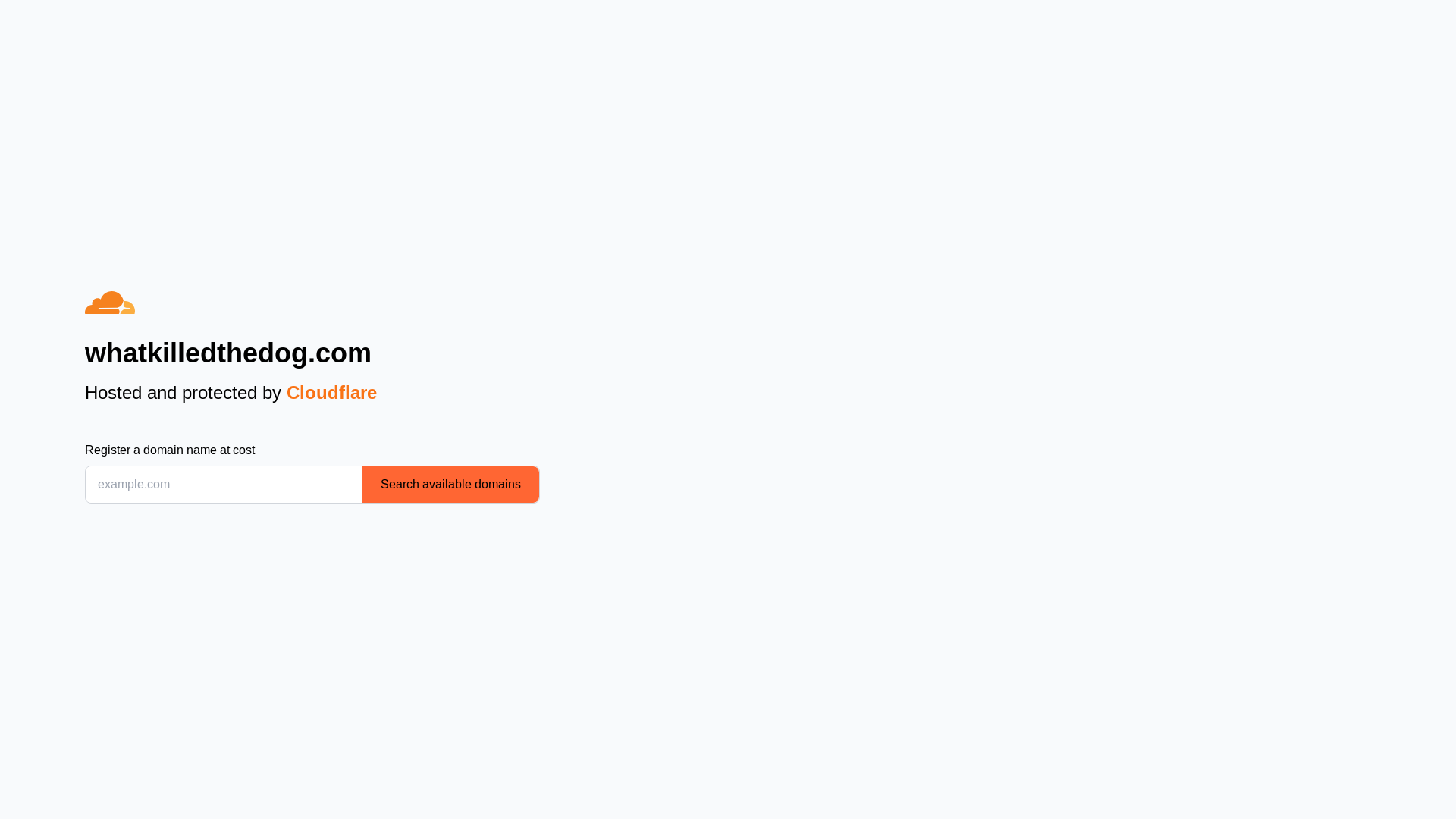 website screenshot of https://whatkilledthedog.com/
