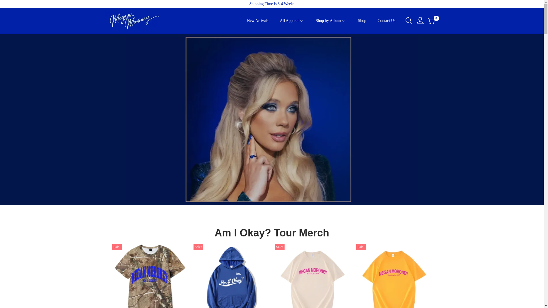 website screenshot of https://shopmeganmoroney.net/