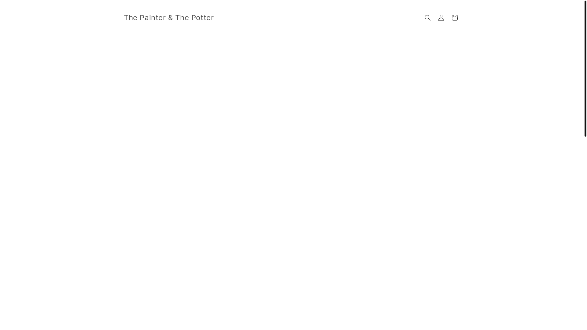 website screenshot of https://thepainterandthepotter.com/