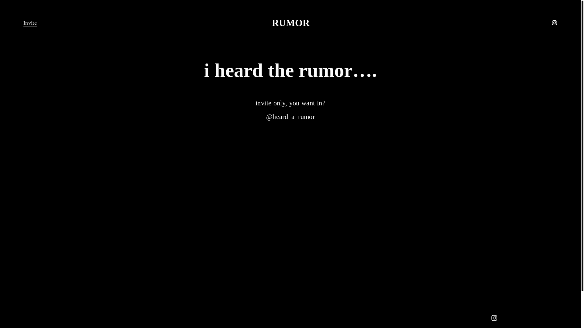 website screenshot of https://welcometorumor.com/