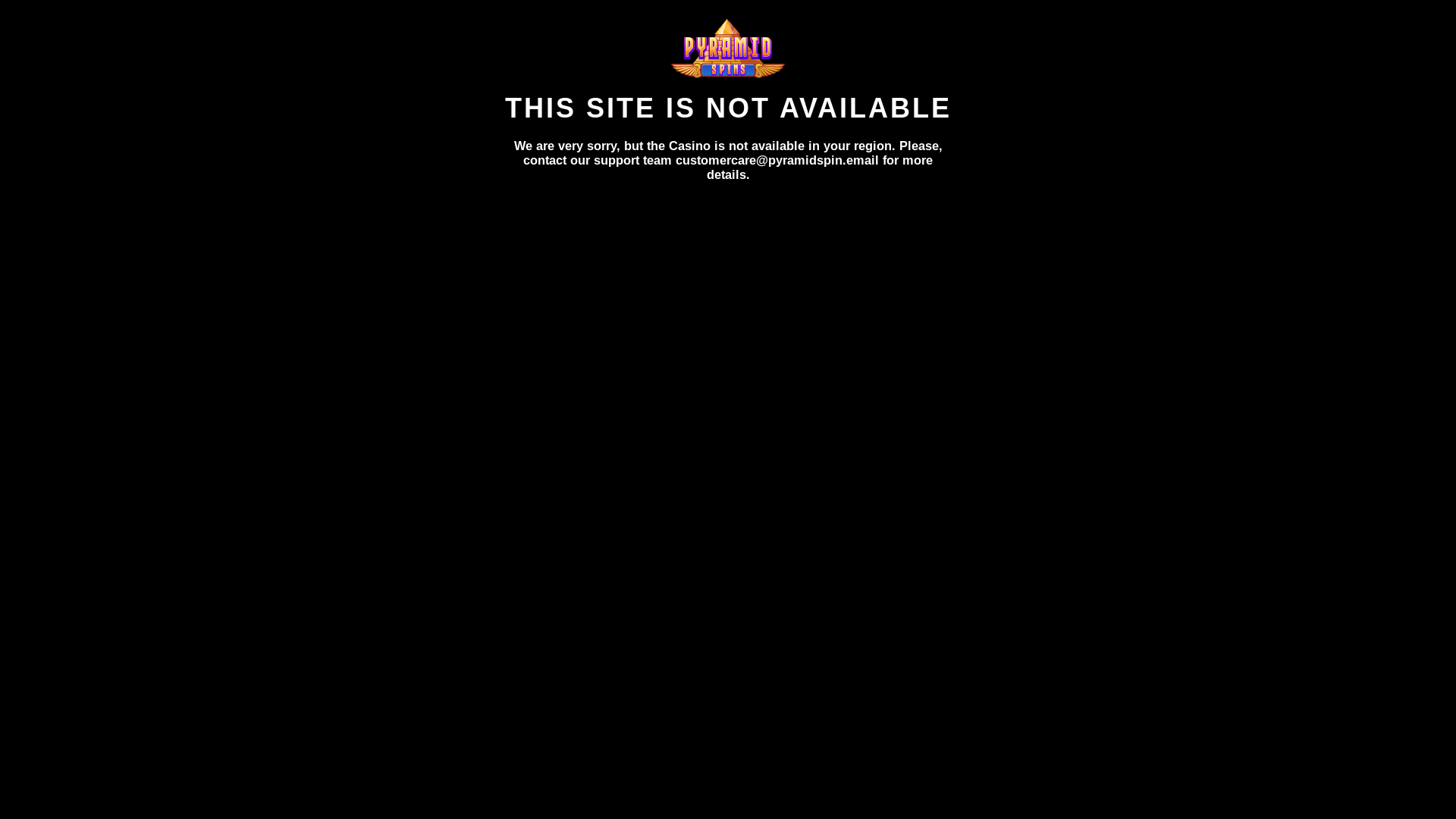 website screenshot of https://pyramidspin31.com/