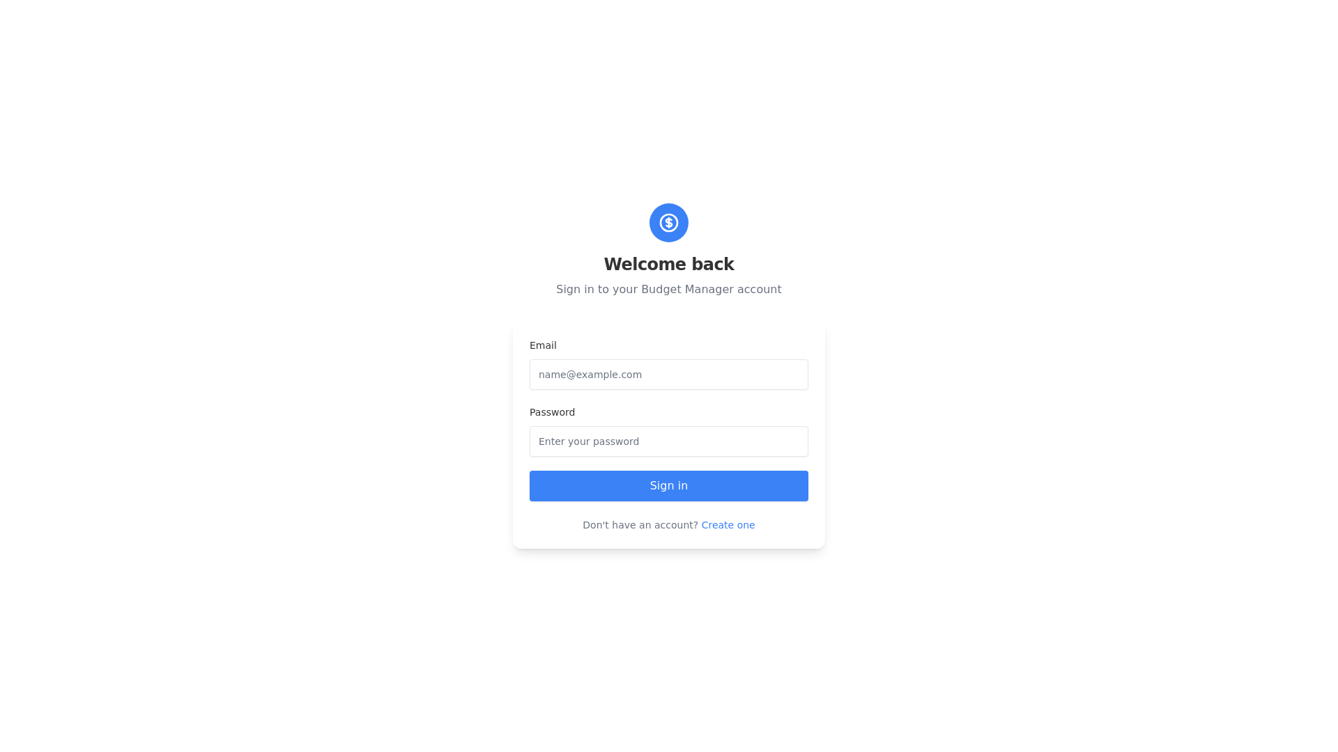 website screenshot of https://budget-manager.pages.dev/