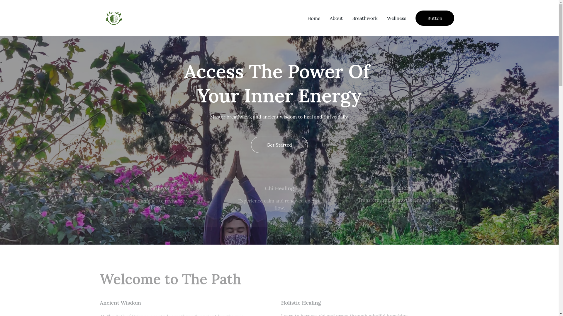 website screenshot of https://pathofbalance.io/