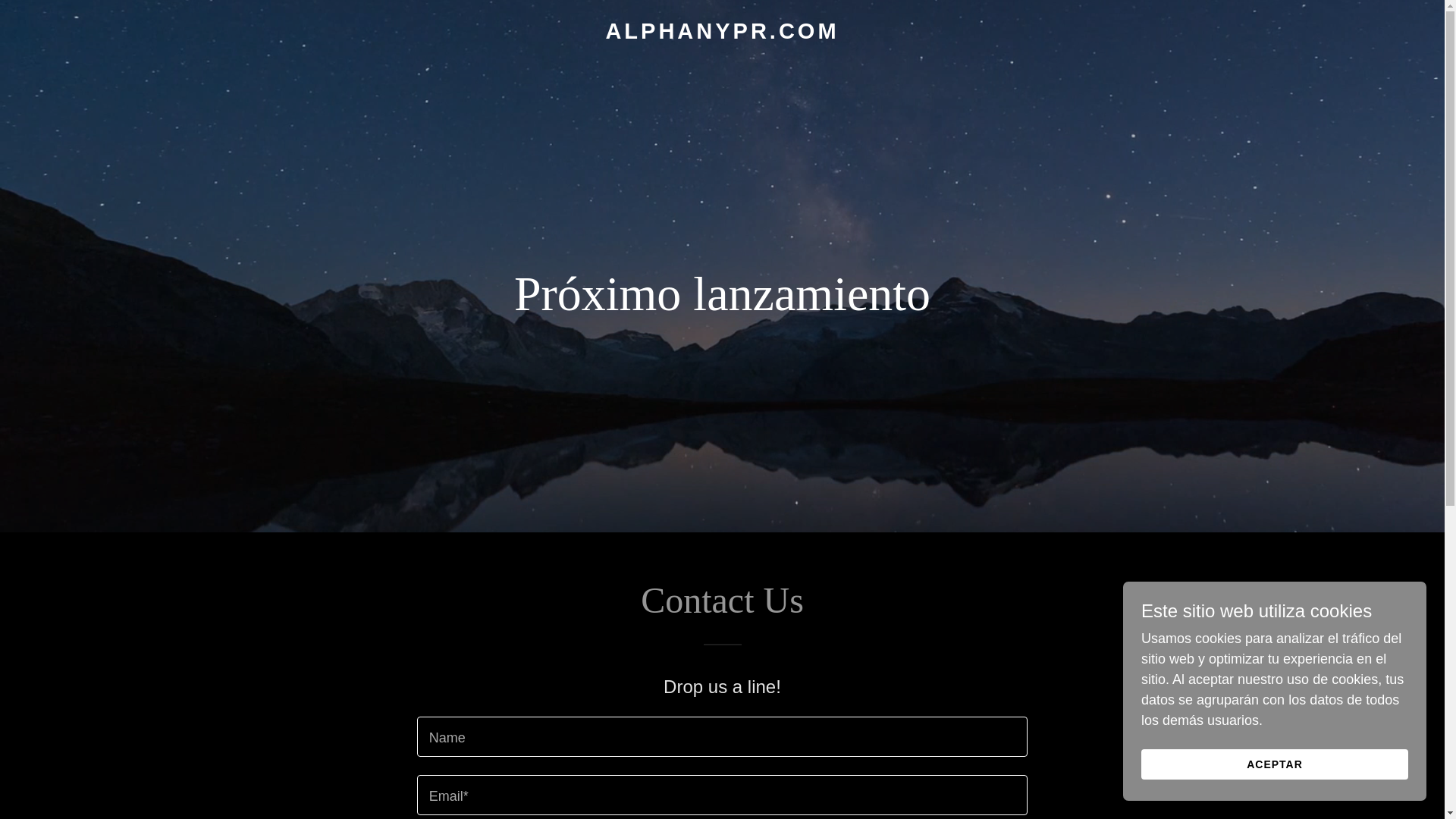 website screenshot of https://alphanypr.com/