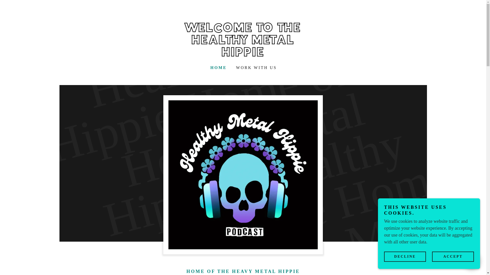 website screenshot of https://heavymetalhippie.co.uk/