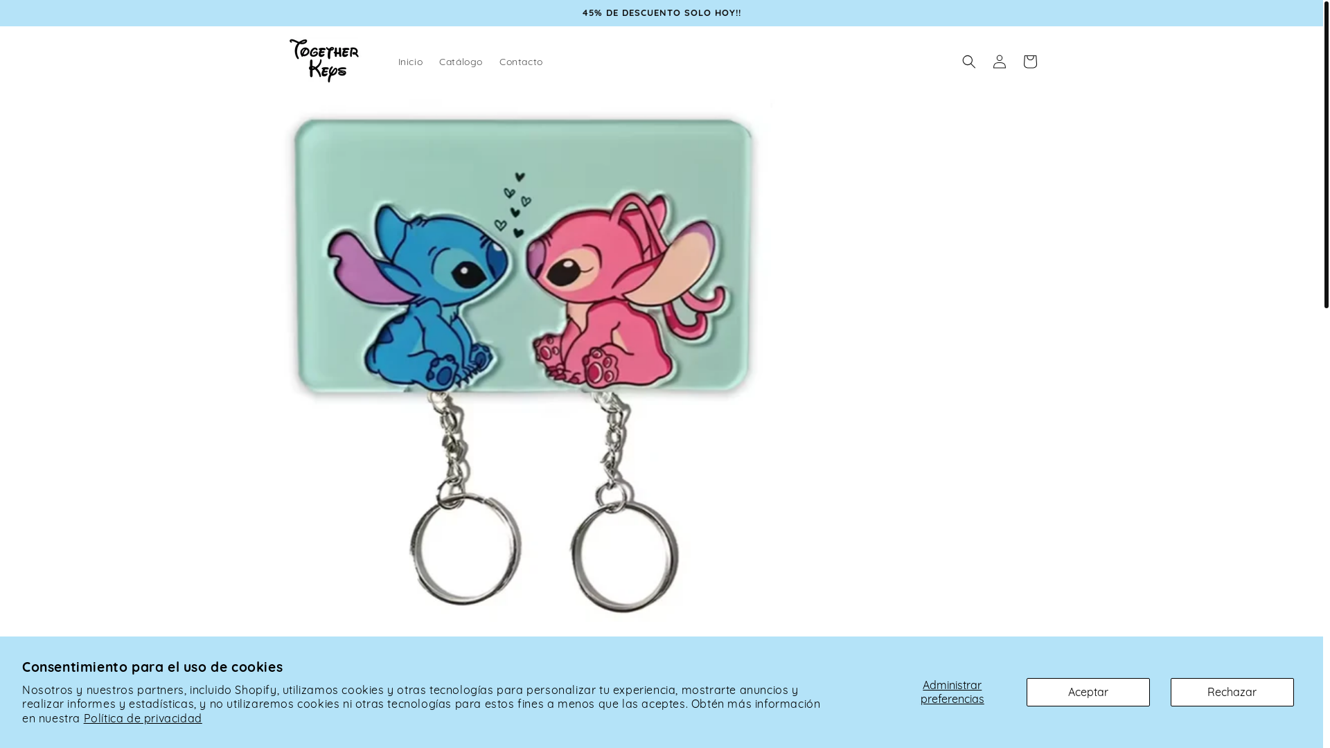 website screenshot of https://togetherkeys.es/