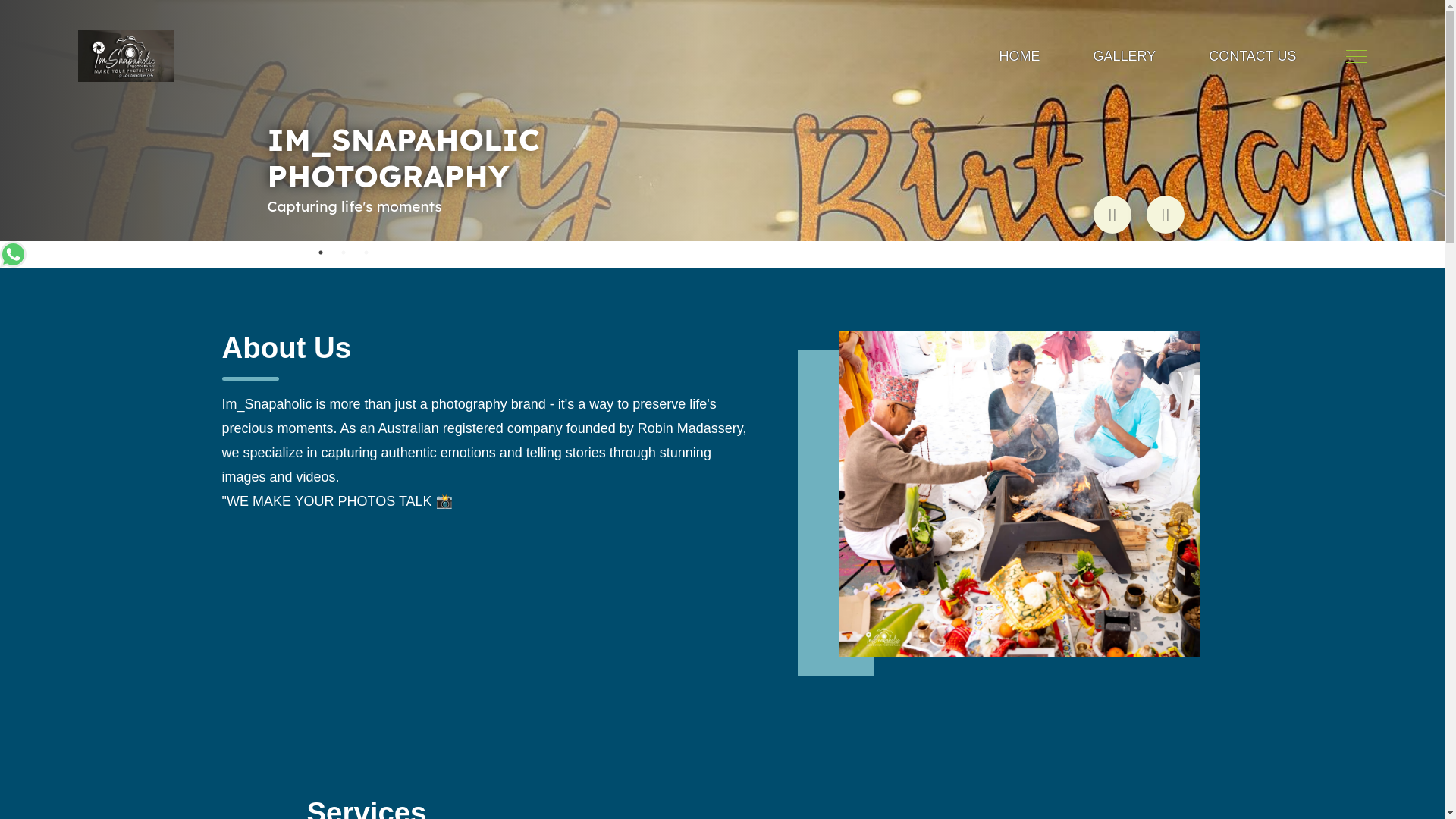 website screenshot of https://imsnapaholicphotography.au/