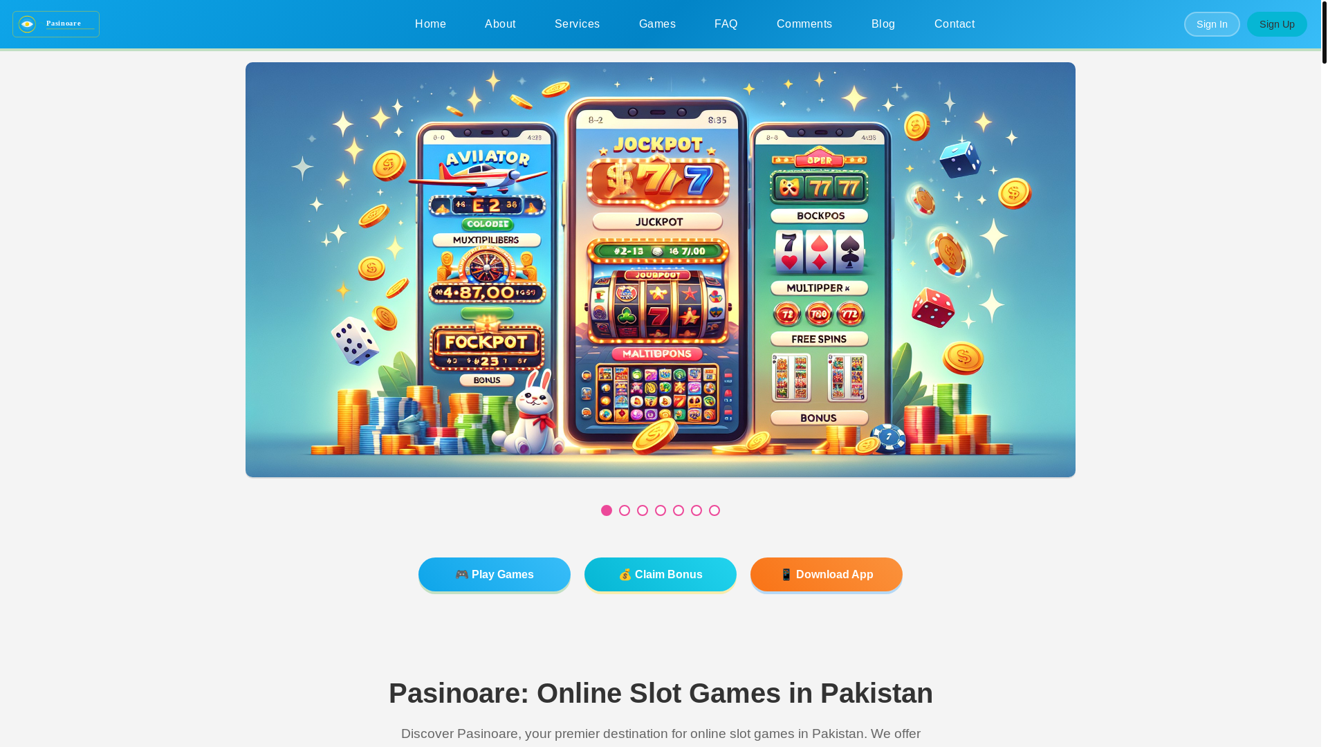 website screenshot of https://pasinoareh.com/