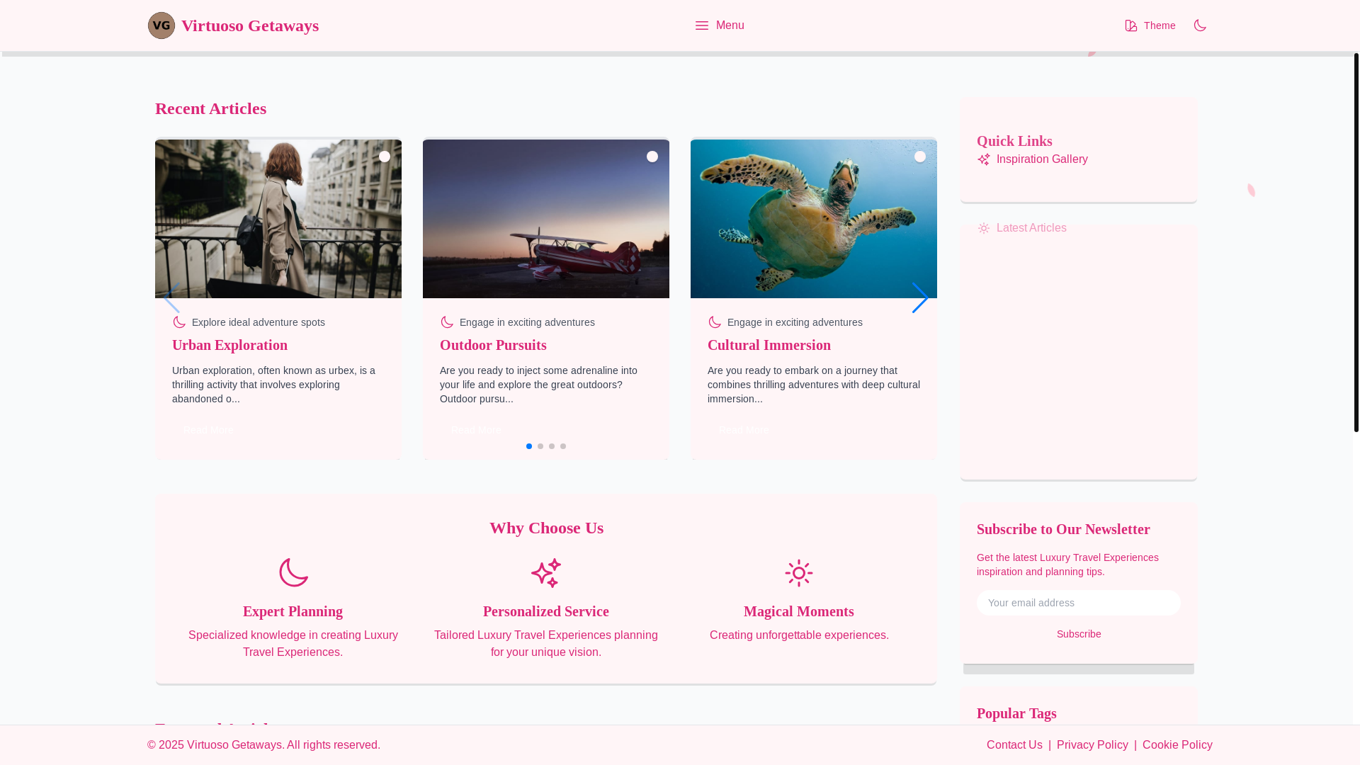 website screenshot of https://virtuosovacations.xyz/