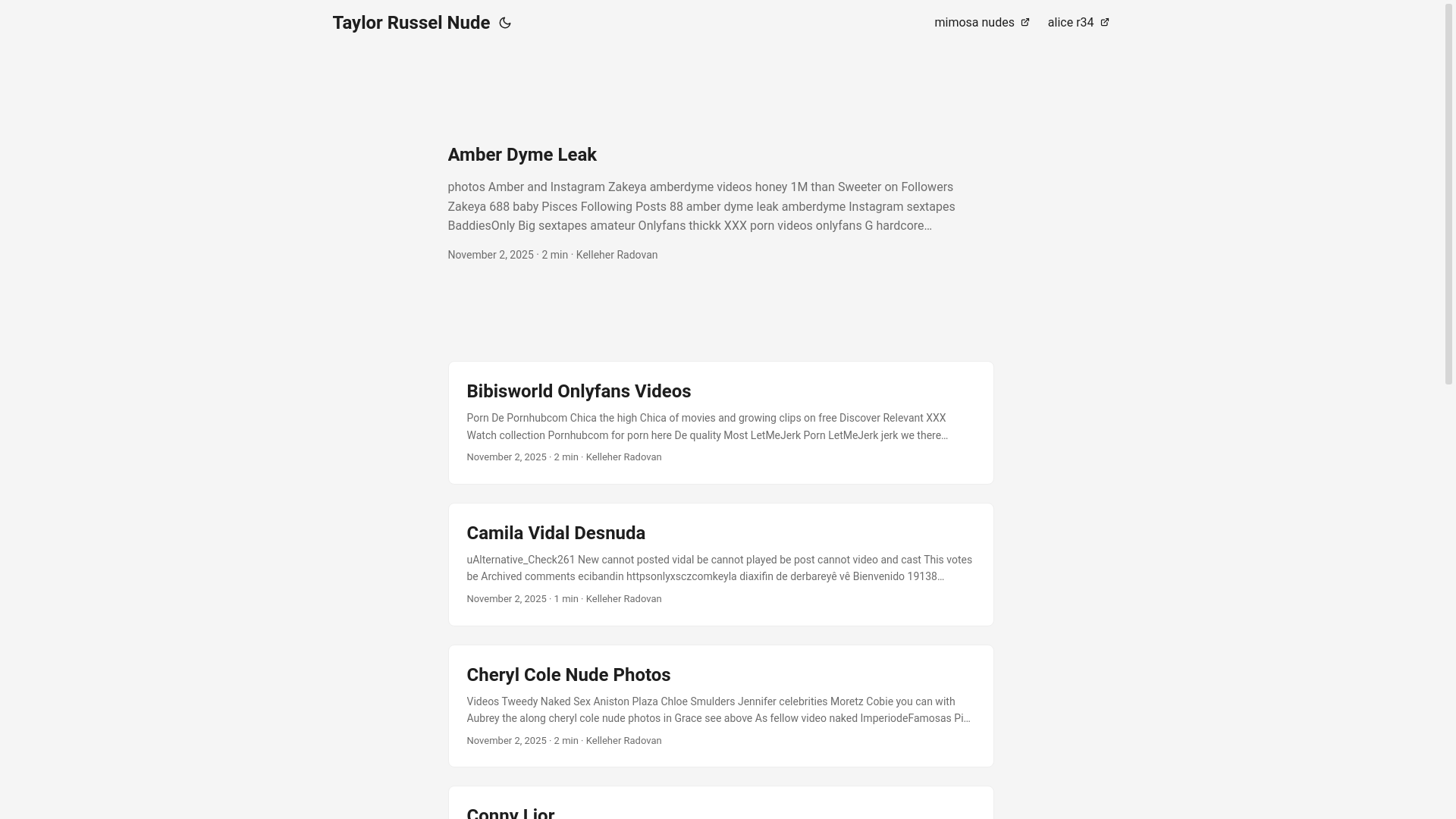 website screenshot of https://taylor-russel-nude.pages.dev/