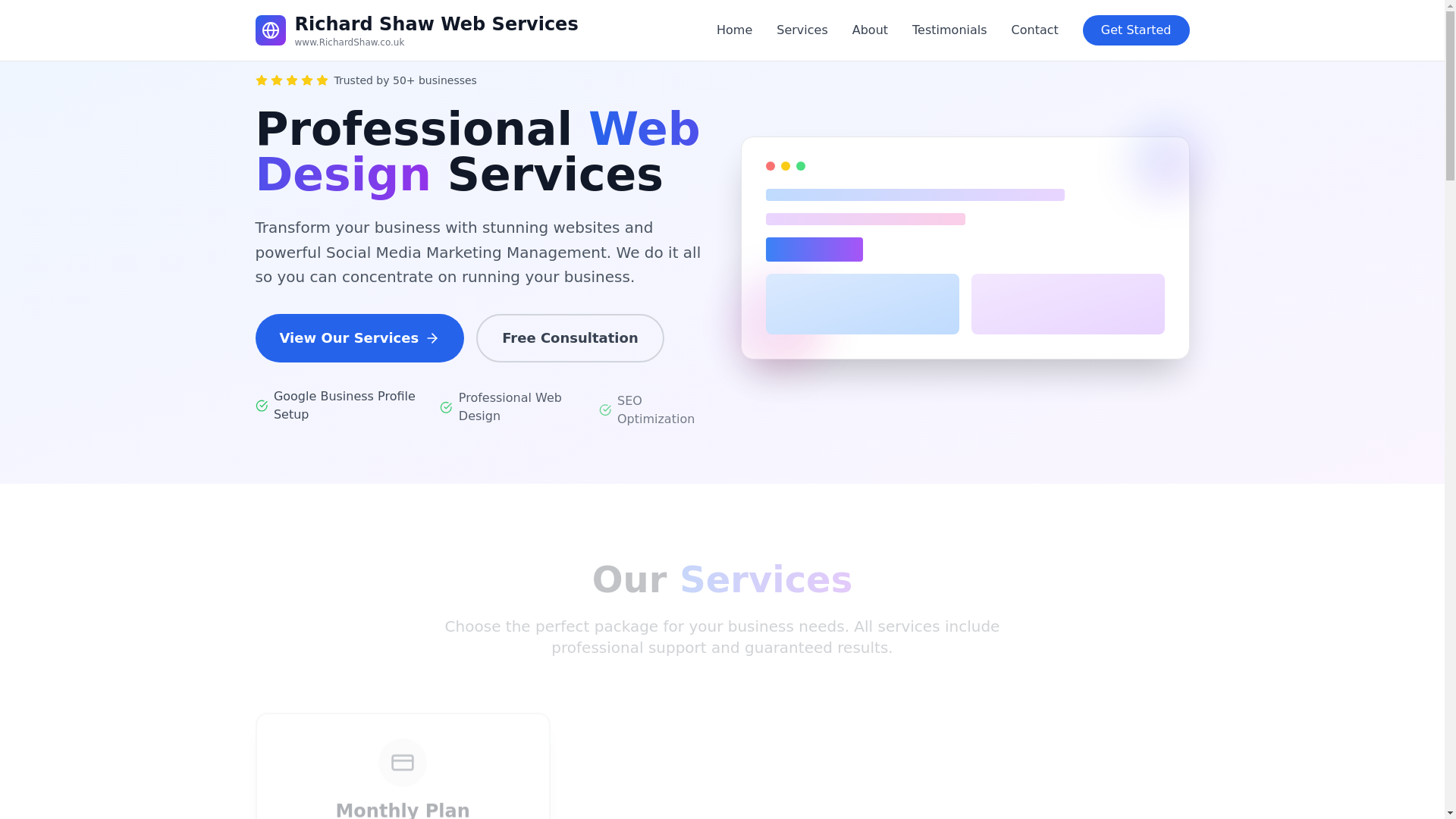 website screenshot of https://richardshaw.pages.dev/