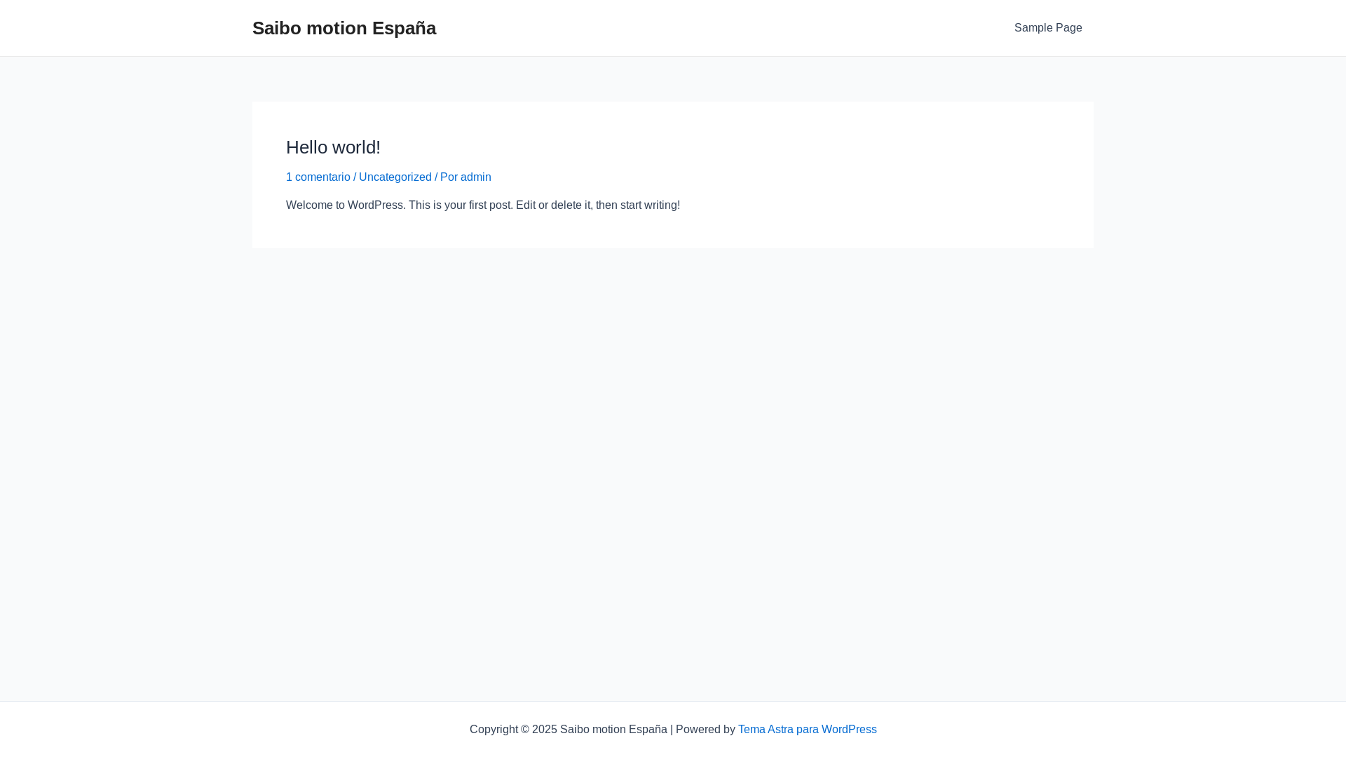 website screenshot of https://saibo-motion.es/