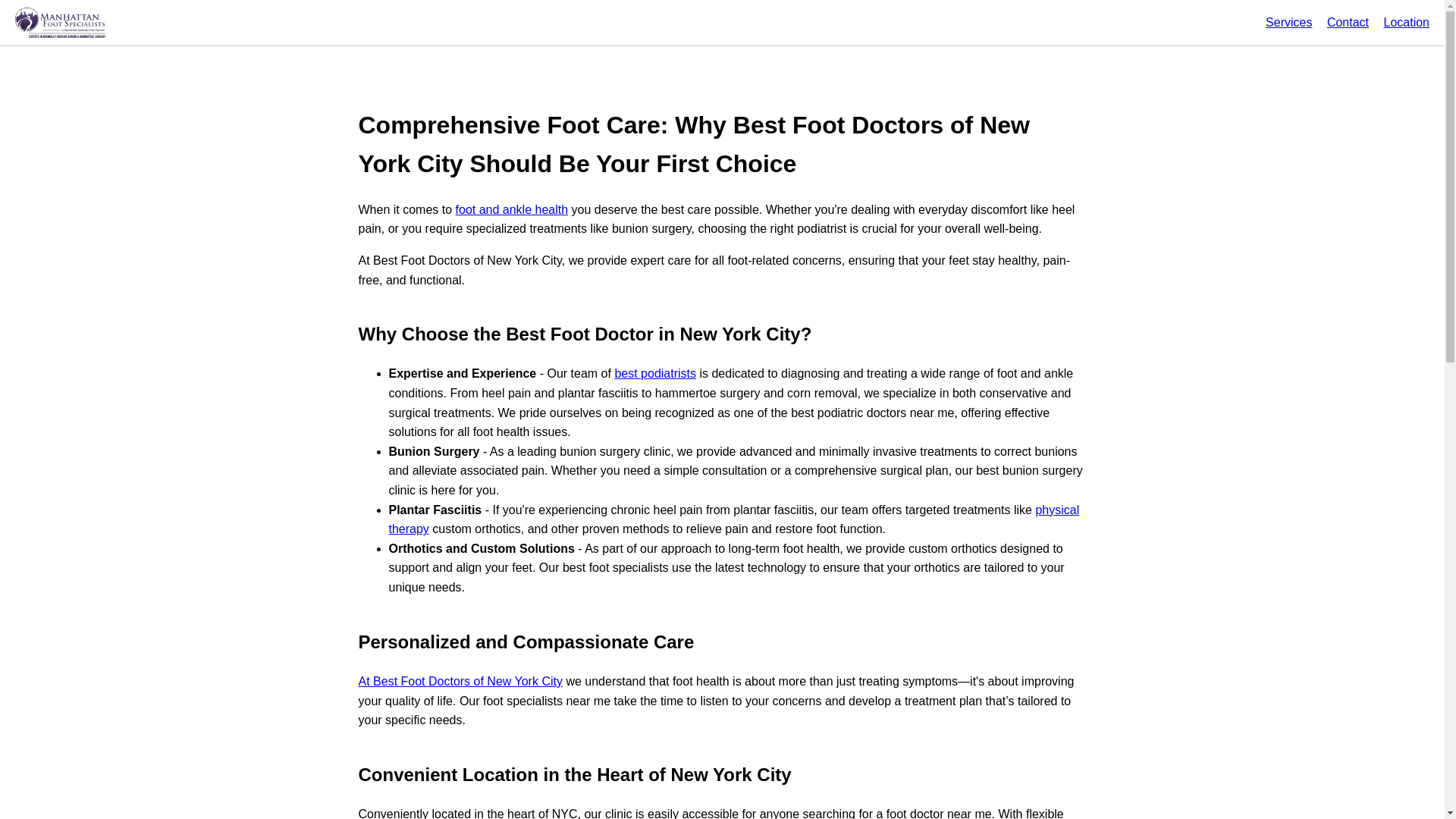 website screenshot of https://comprehensivefootcarewhybestfootdoctorsofnewyorkcity.pages.dev/
