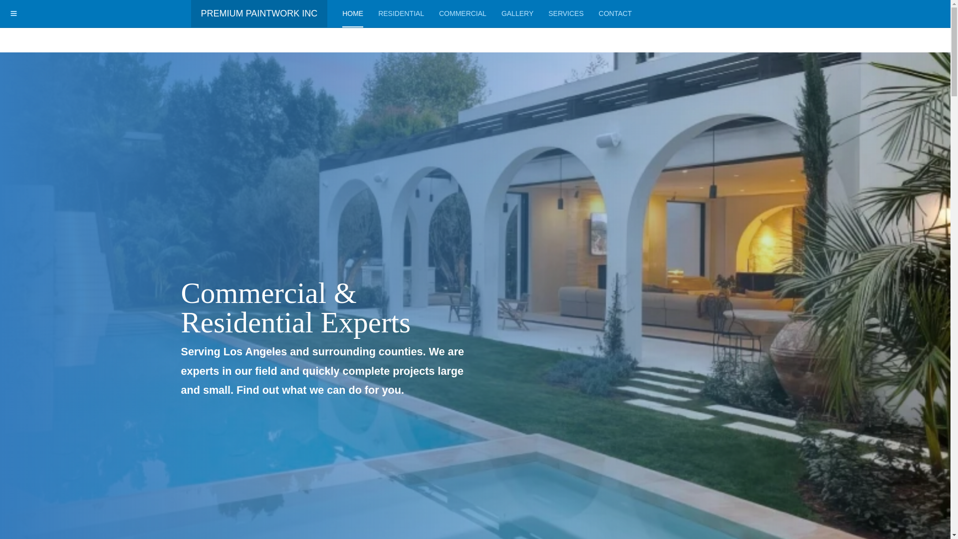 website screenshot of https://premiumpaintworksinc.com/