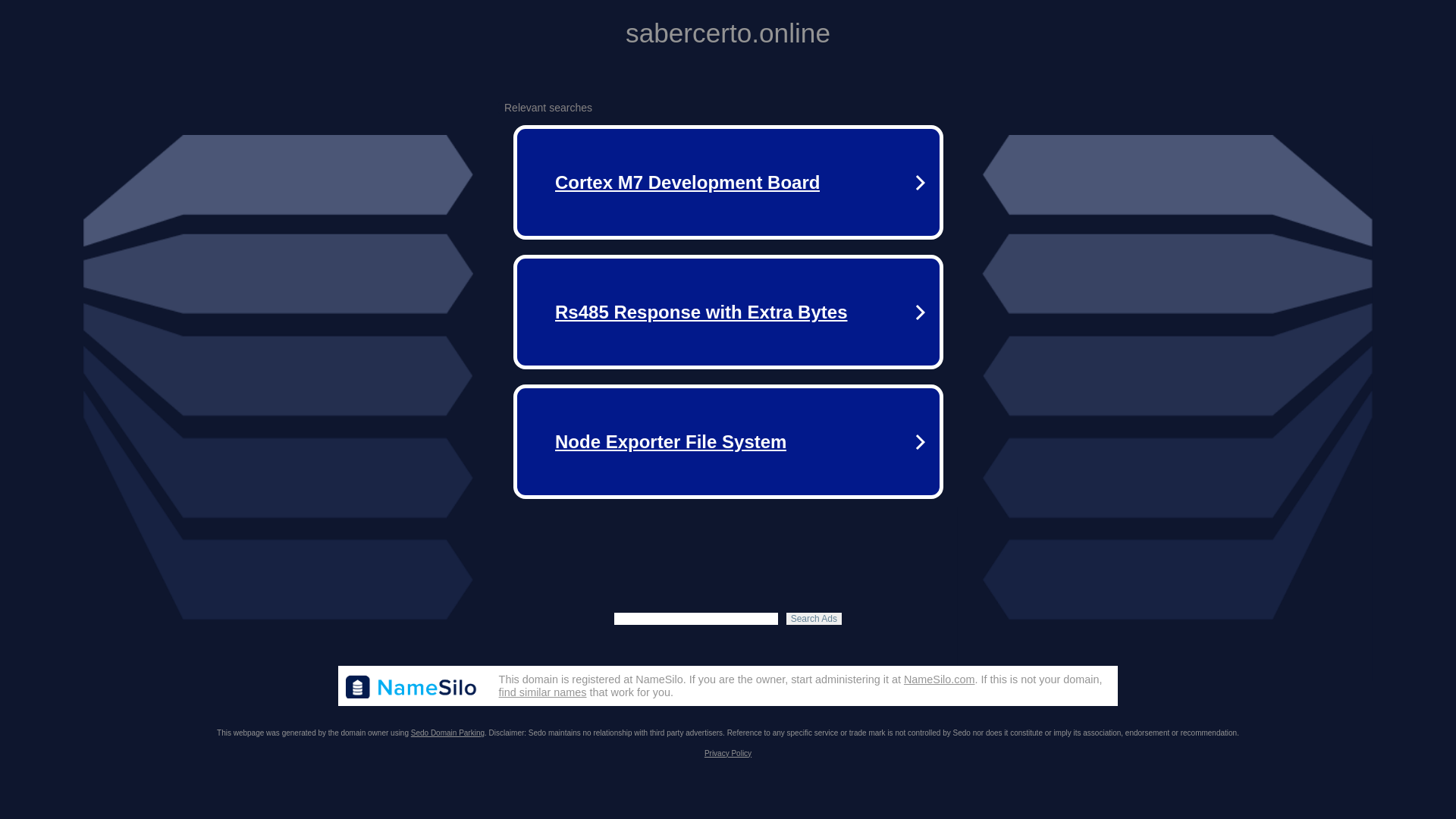 website screenshot of https://sabercerto.online/