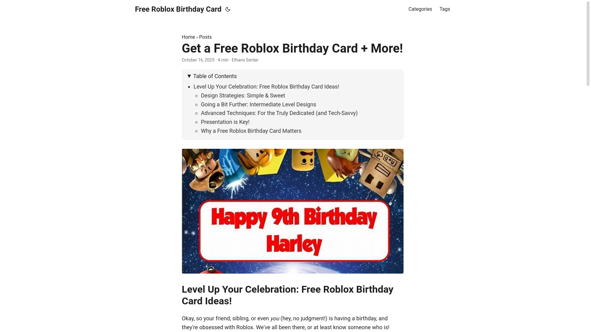 website screenshot of https://free-roblox-birthday-card.pages.dev/