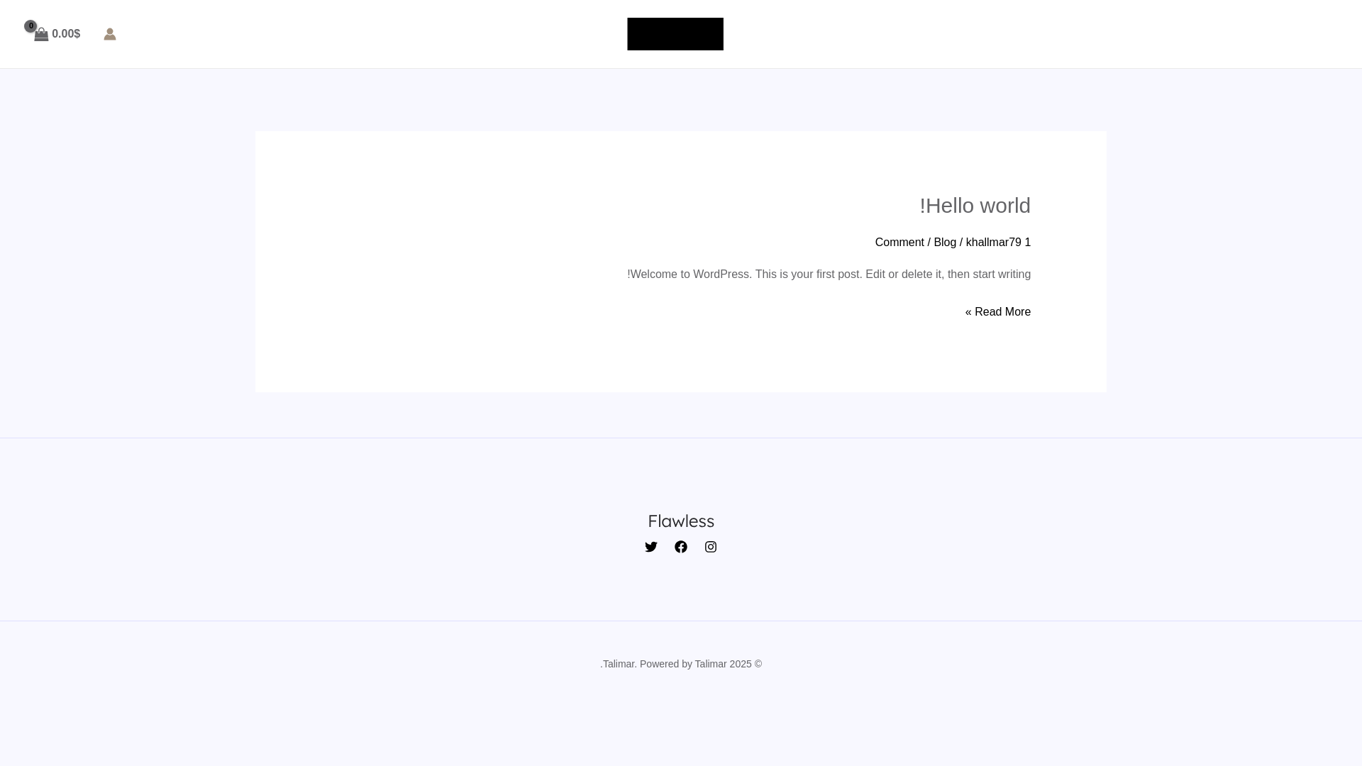 website screenshot of https://talimarbeauty.com/