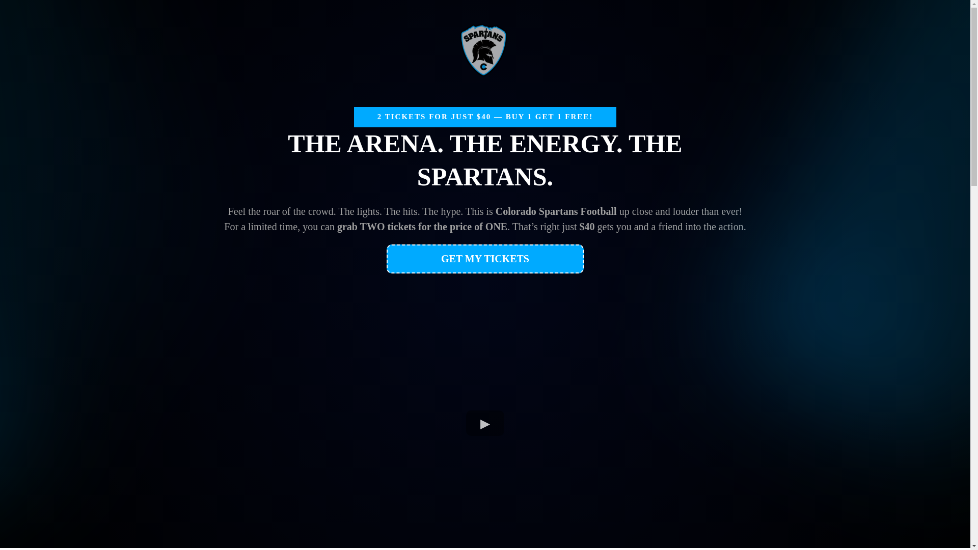 website screenshot of https://getspartanstickets.com/