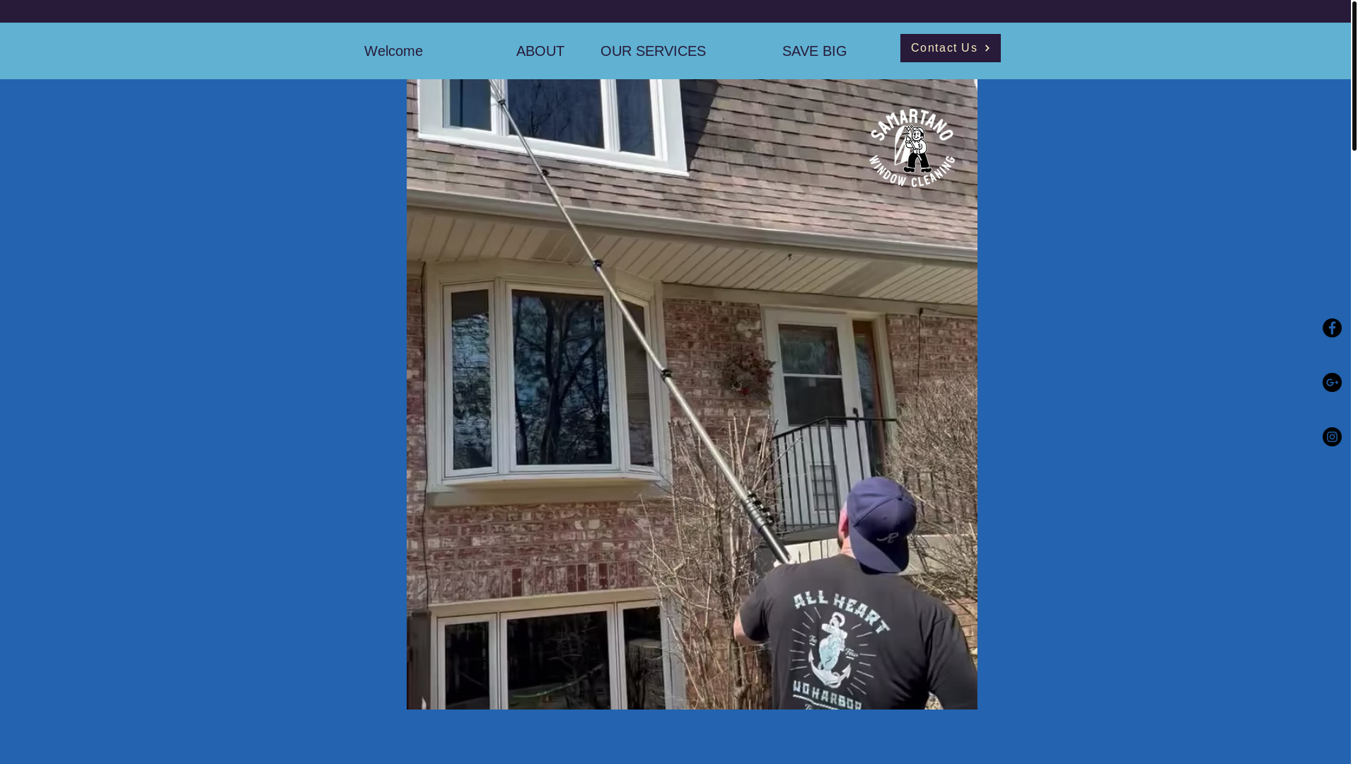 website screenshot of https://samartanowindowcleaning.com/