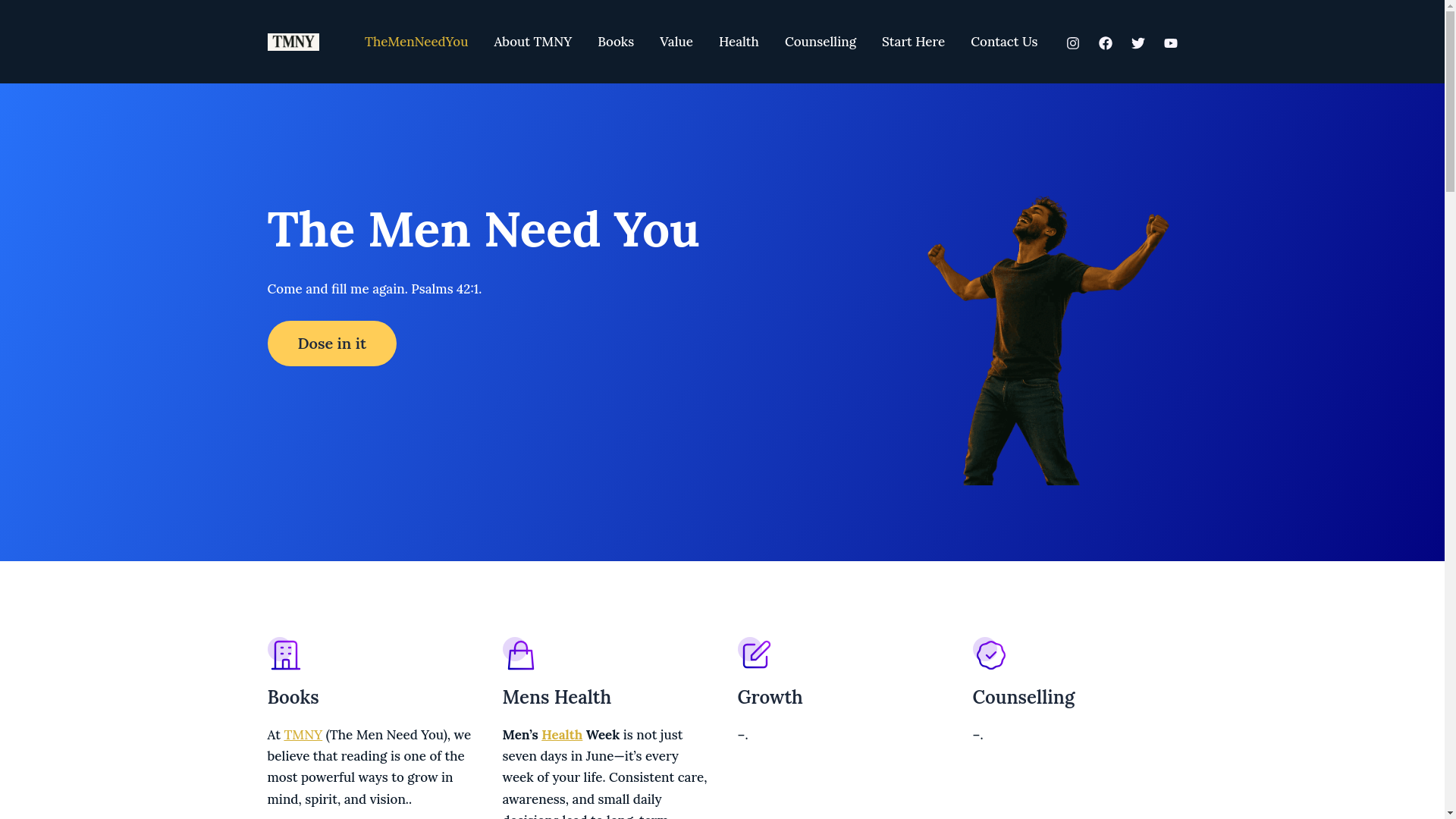 website screenshot of https://themenneedyou.com/