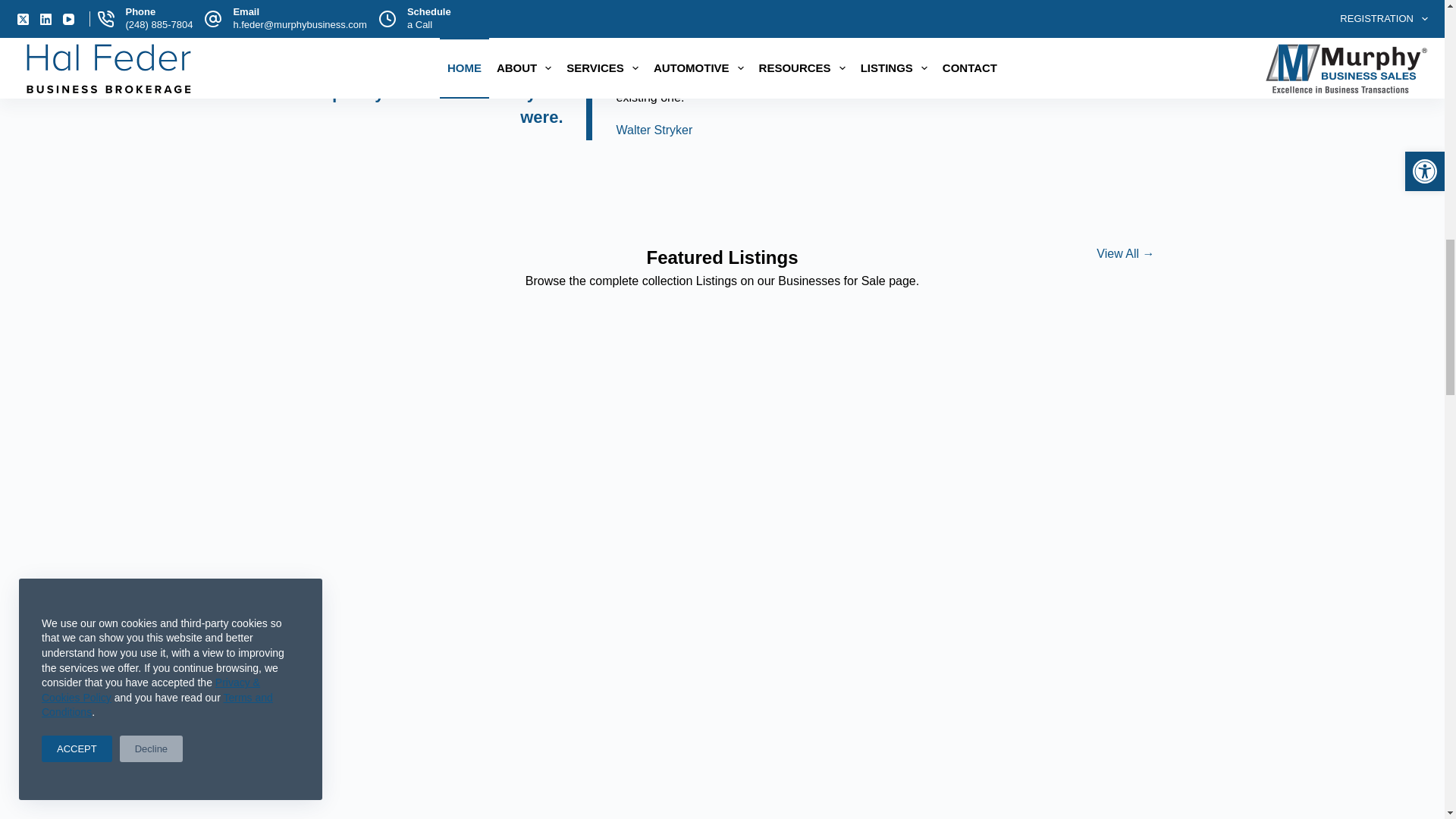 website screenshot of https://halfederbroker.co/
