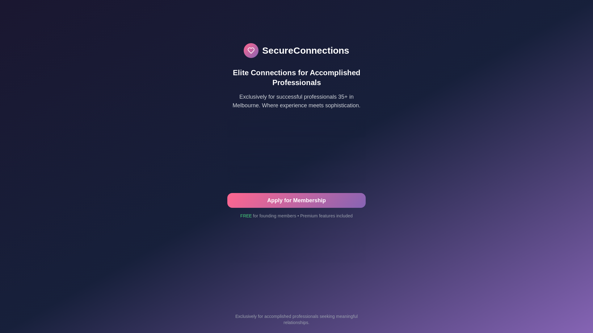 website screenshot of https://secureconnections.singles/