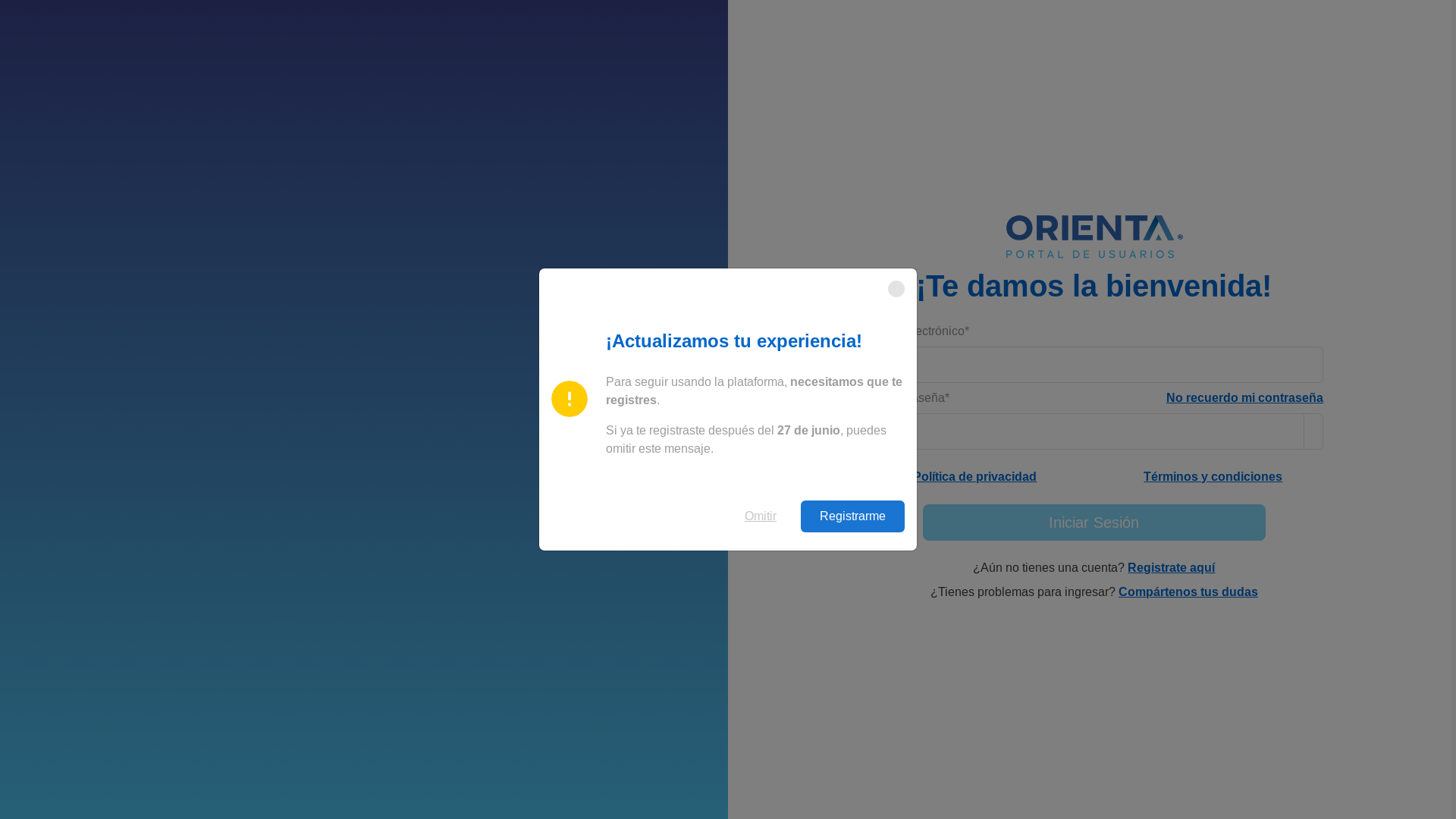 website screenshot of https://www.orienta-me.com/