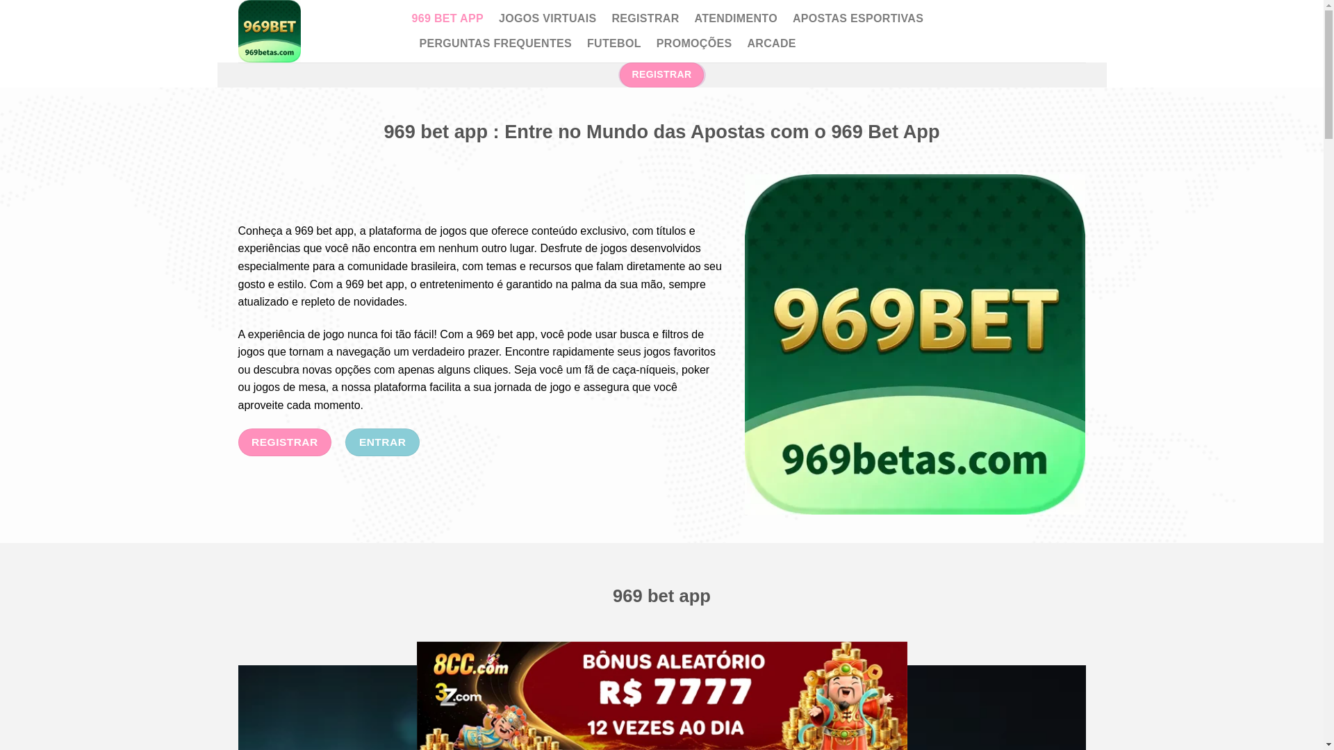 website screenshot of https://969betas.com/