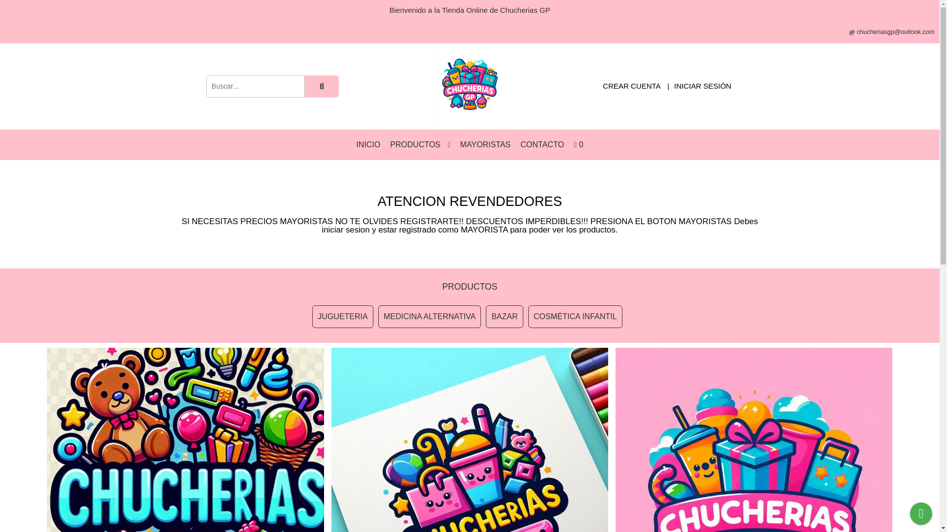 website screenshot of https://chucheriasgp.com.ar/