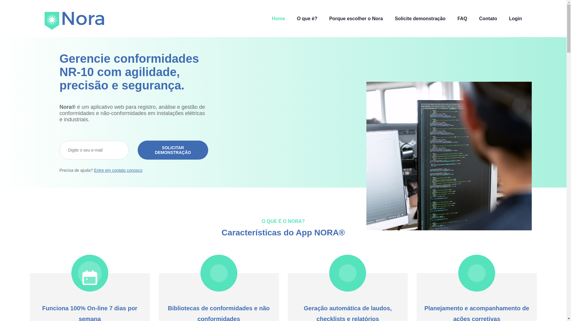 website screenshot of https://nora-app.io/