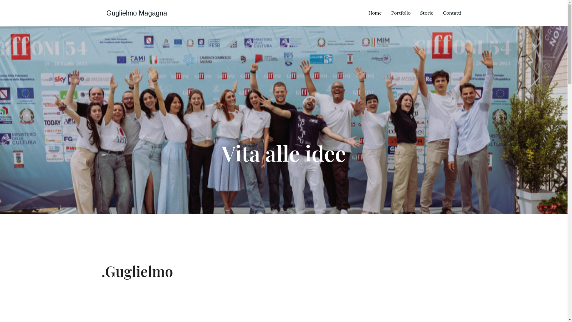 website screenshot of https://guglielmomagagna.it/