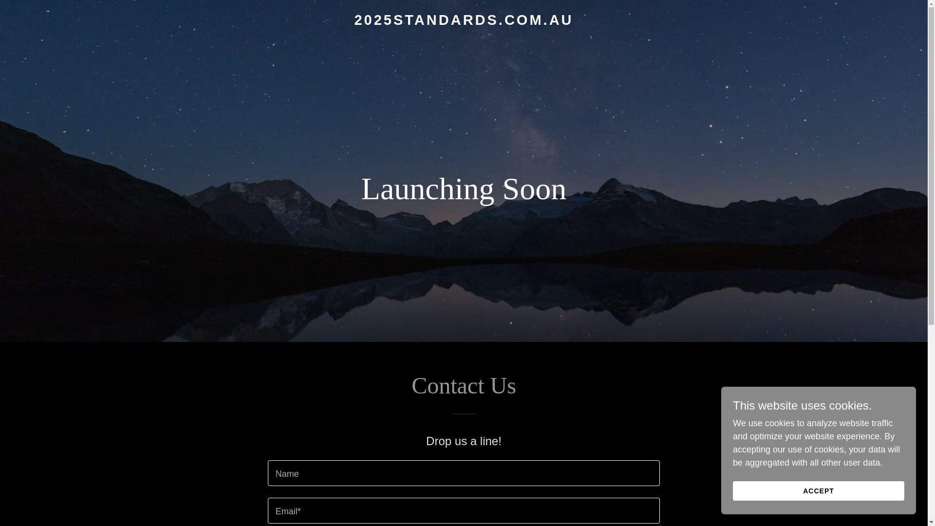 website screenshot of https://2025standards.com.au/