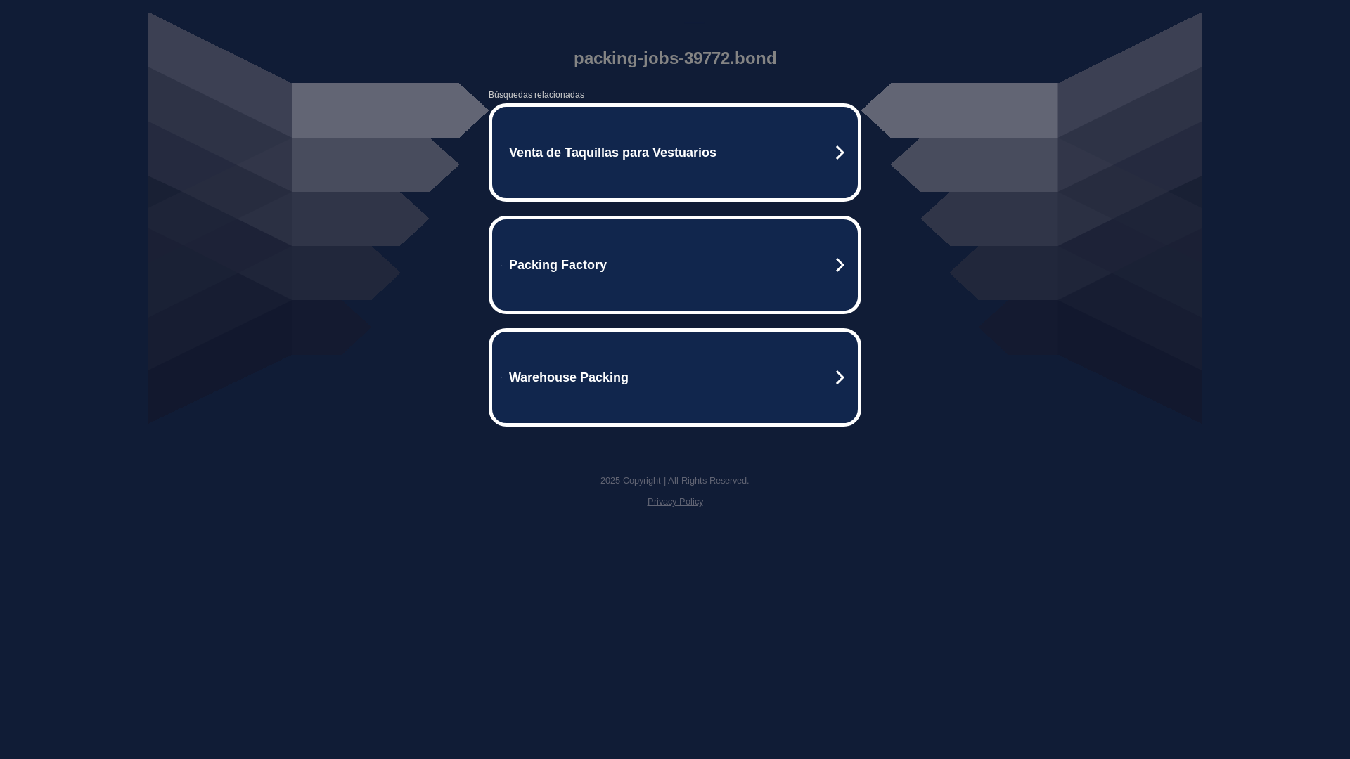 website screenshot of https://packing-jobs-39772.bond/