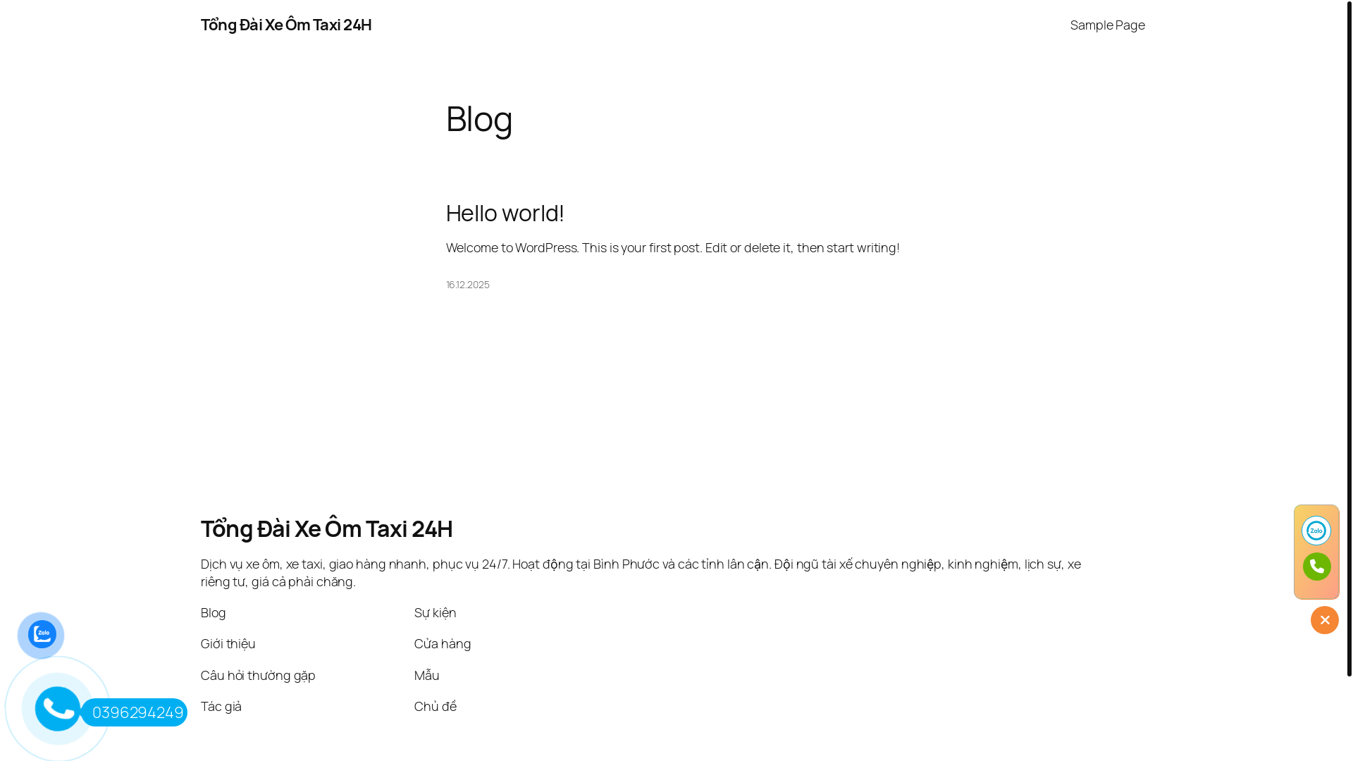 website screenshot of https://tongdaixeomxetaxi24h.top/
