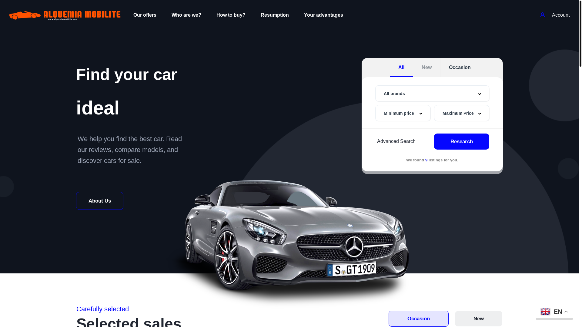 website screenshot of https://automobile-agop.fr/