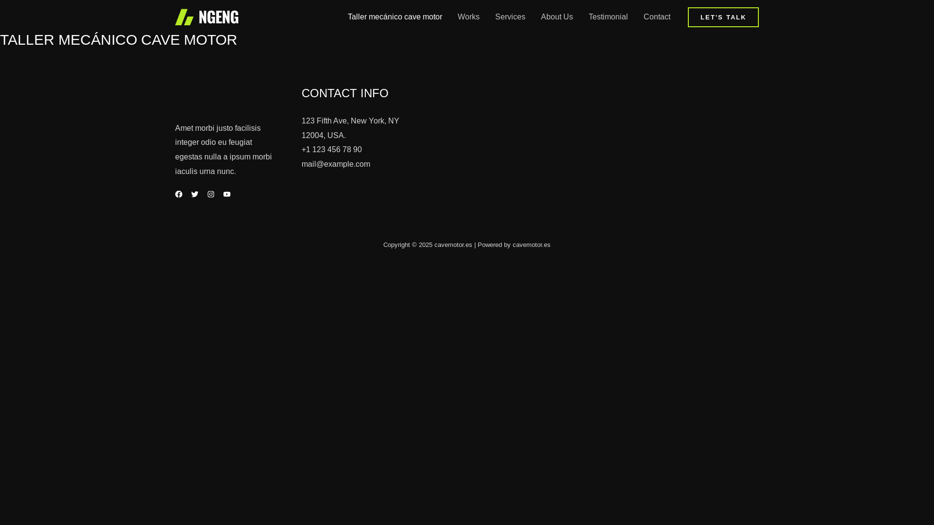 website screenshot of https://cavemotor.es/