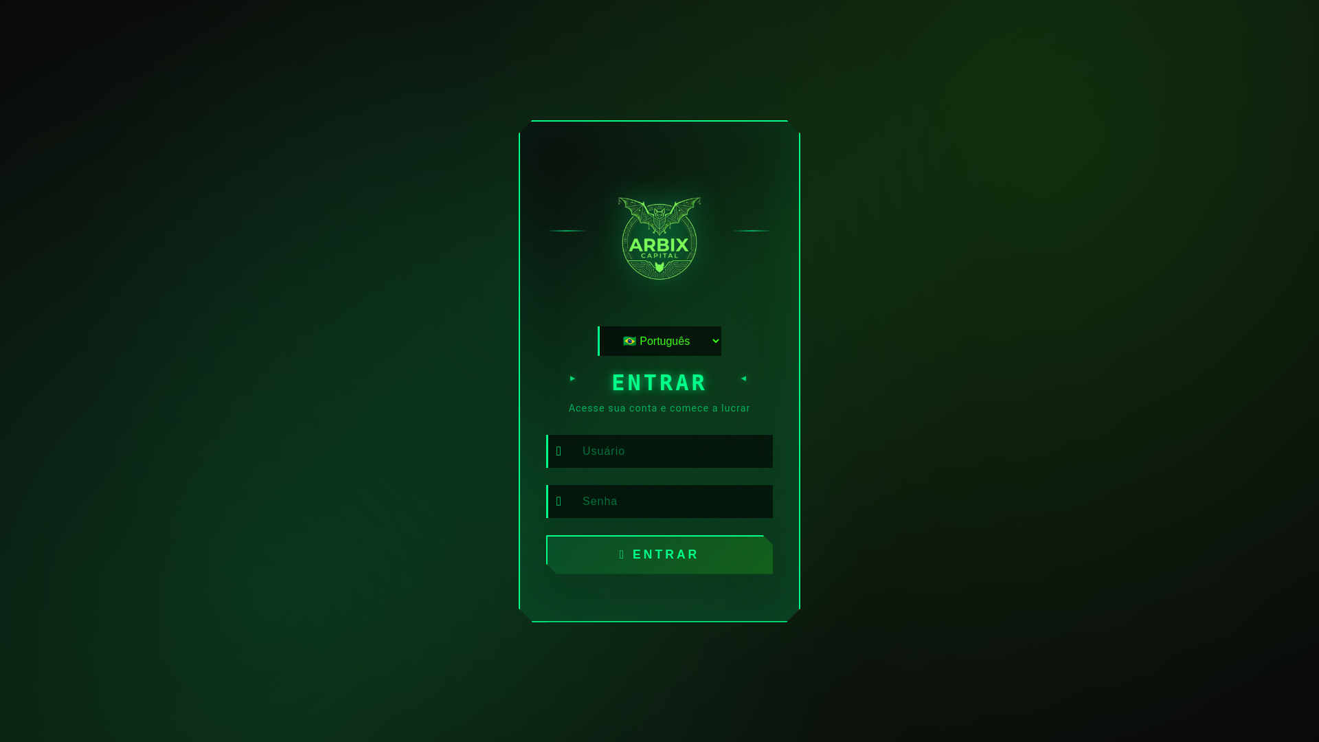 website screenshot of https://arbixcapital.pro/