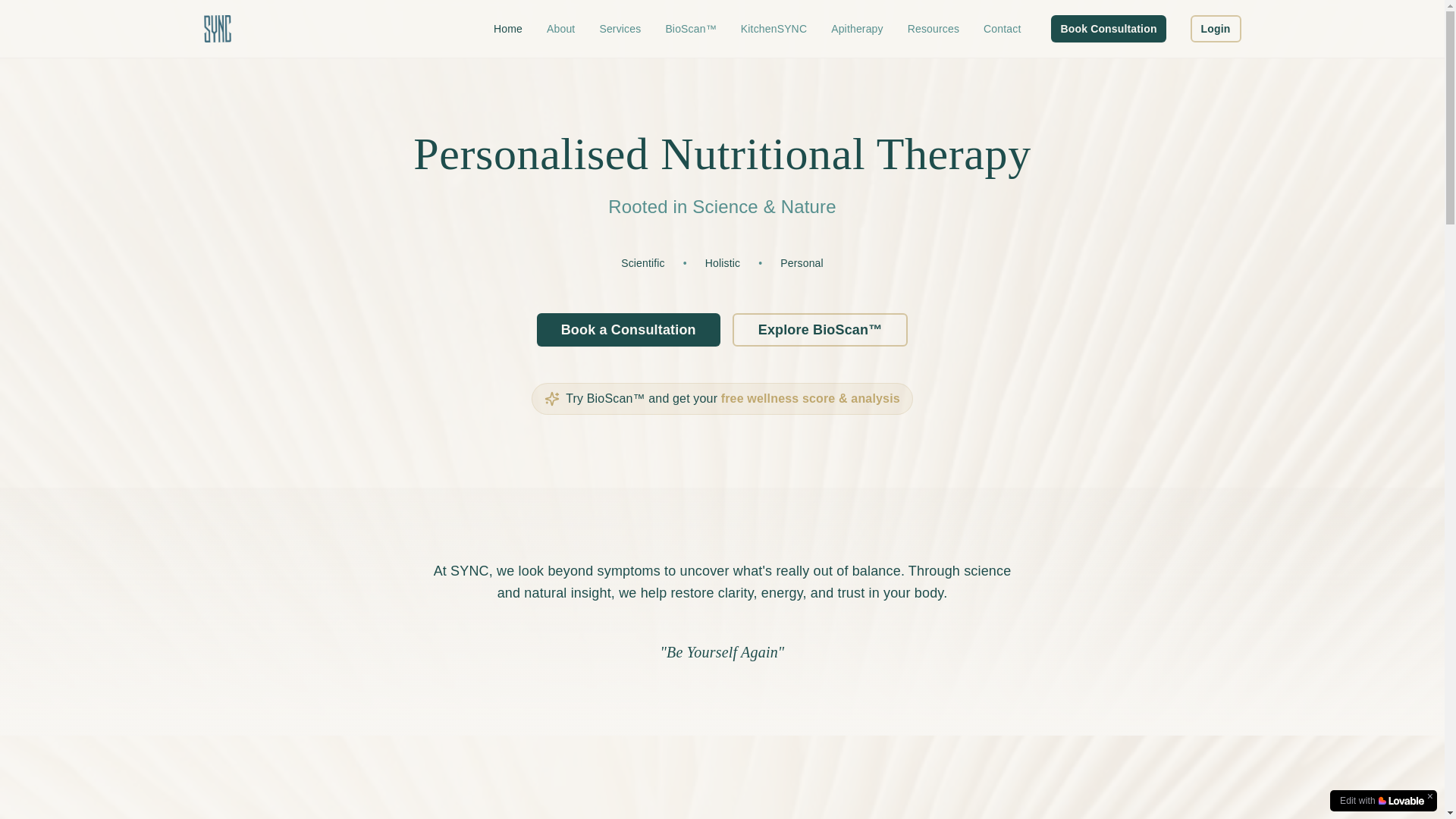 website screenshot of https://synutc.scot/