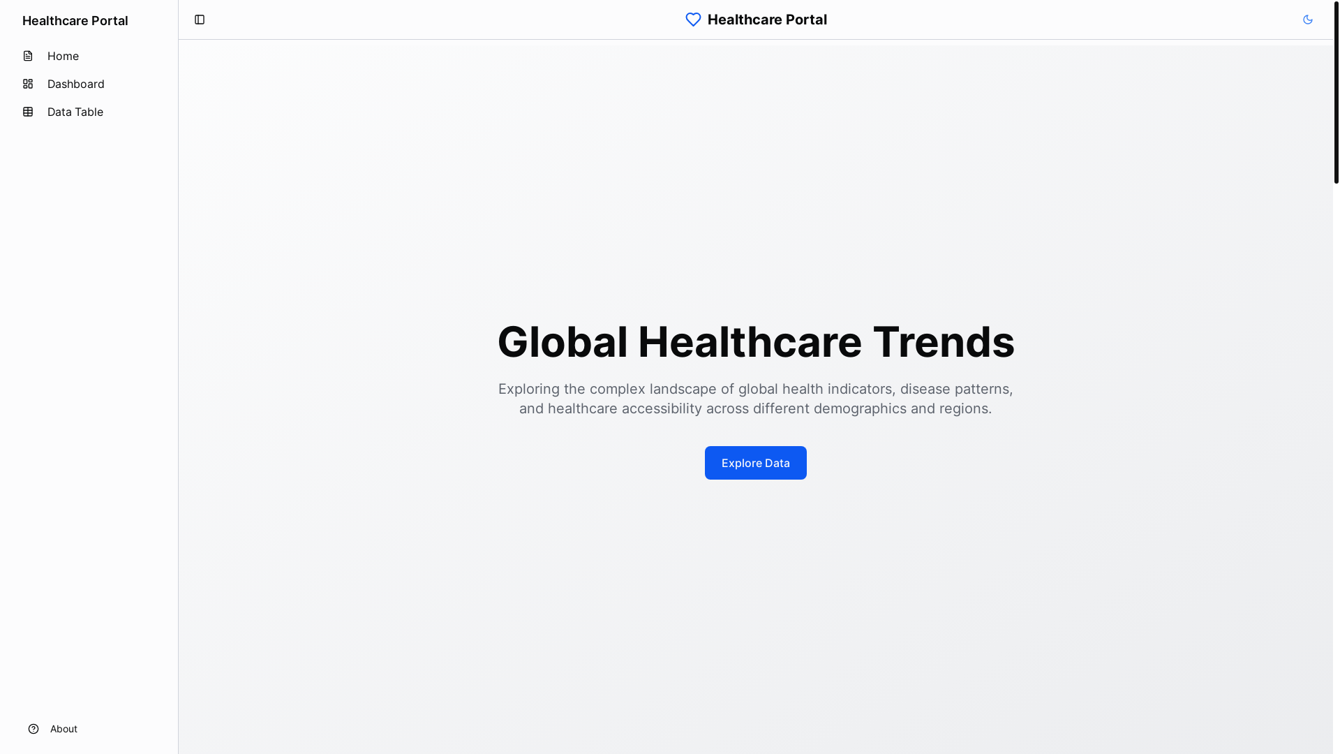 website screenshot of https://healthcare-portal.pages.dev/