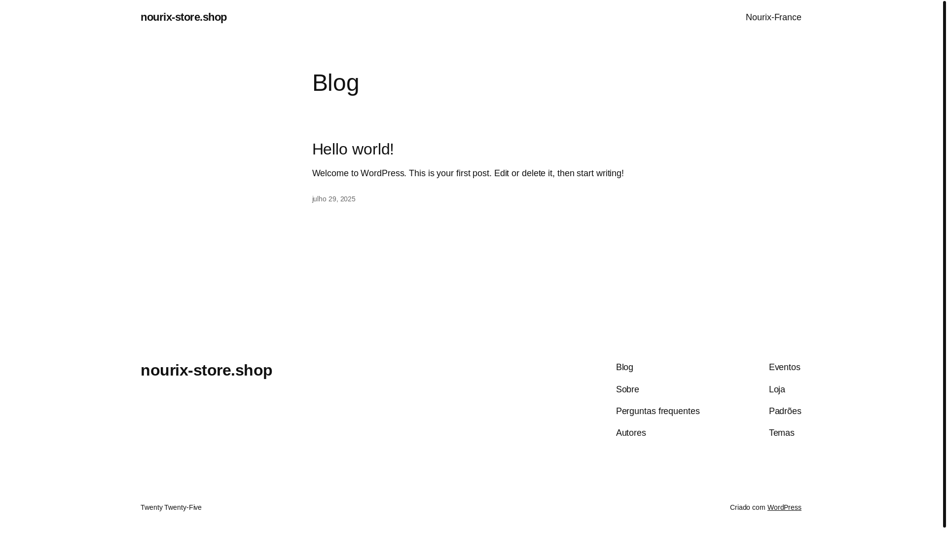 website screenshot of https://nourix-store.shop/