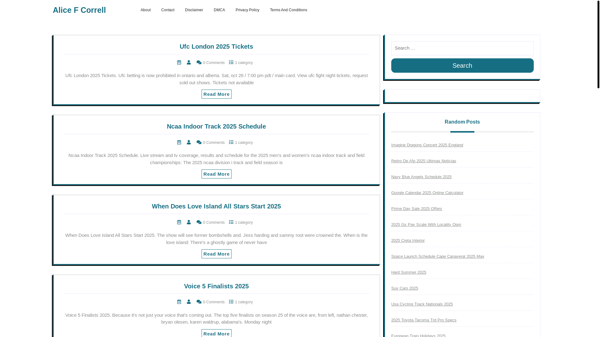 website screenshot of https://alicefcorrellc.pages.dev/