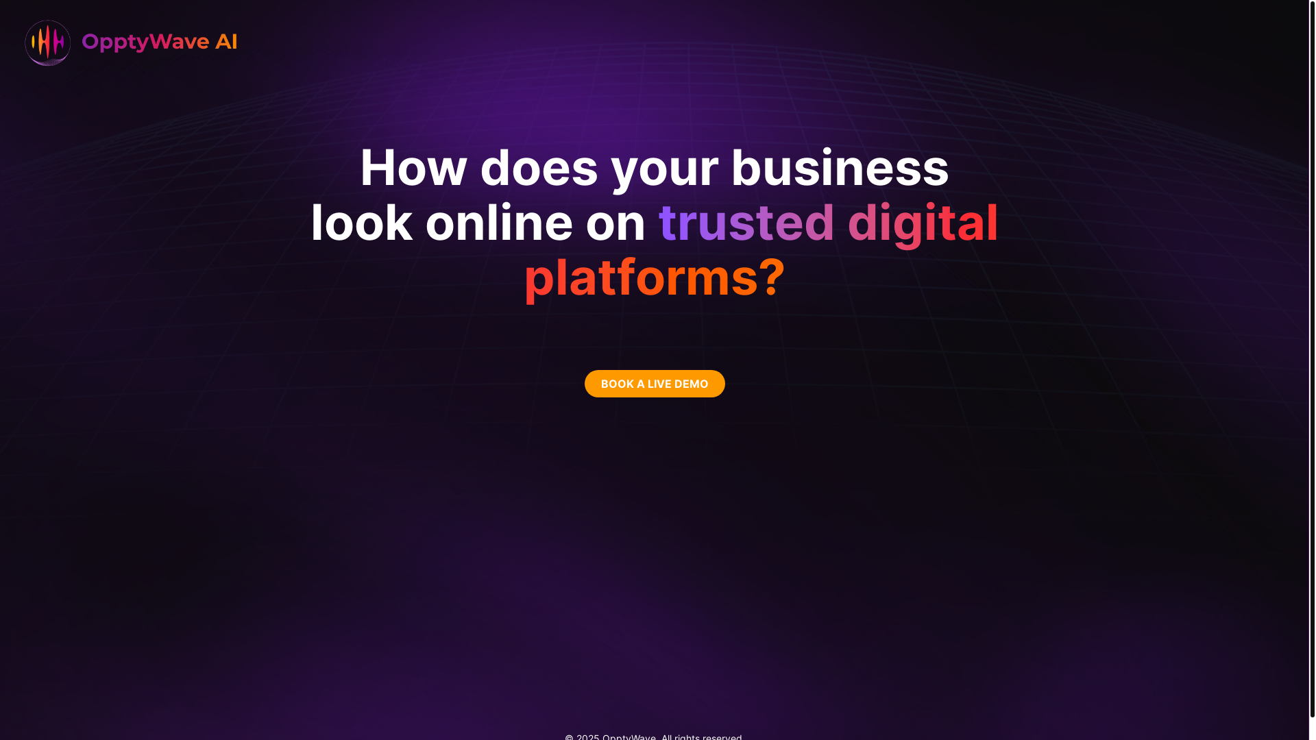 website screenshot of https://website-opptywaveai.pages.dev/