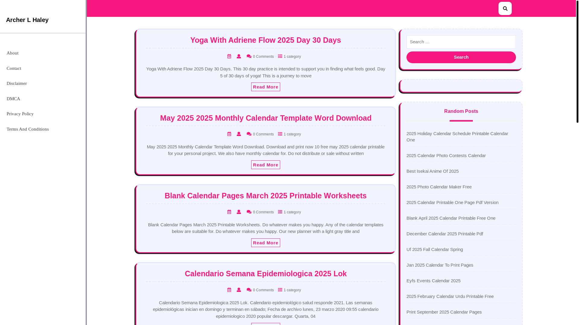 website screenshot of https://archerlhaley.pages.dev/