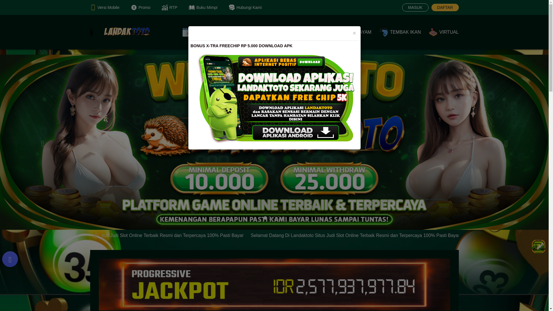 website screenshot of https://boslandak.id/