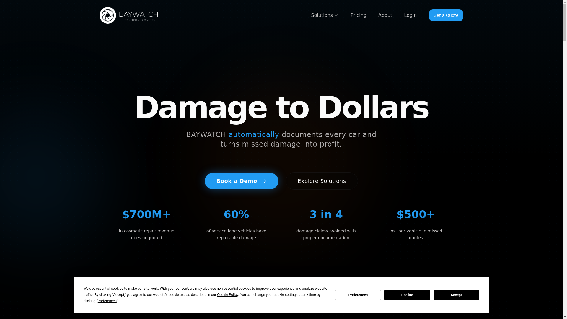 website screenshot of https://buybaywatch.com/